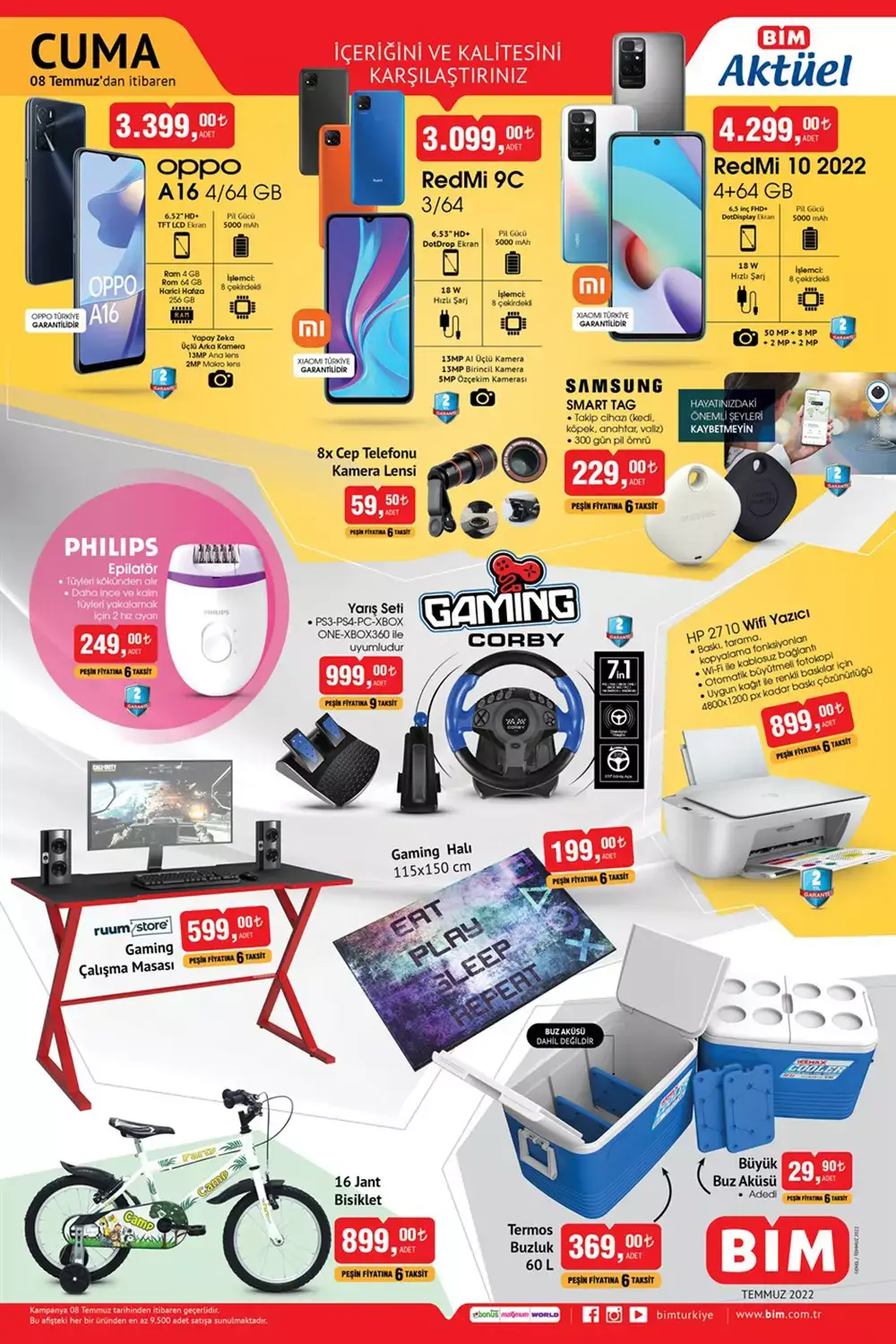BİM de bu Cuma neler var? İşte BİM 8 Temmuz 2022 aktüel ürünler kataloğu fiyat listesi