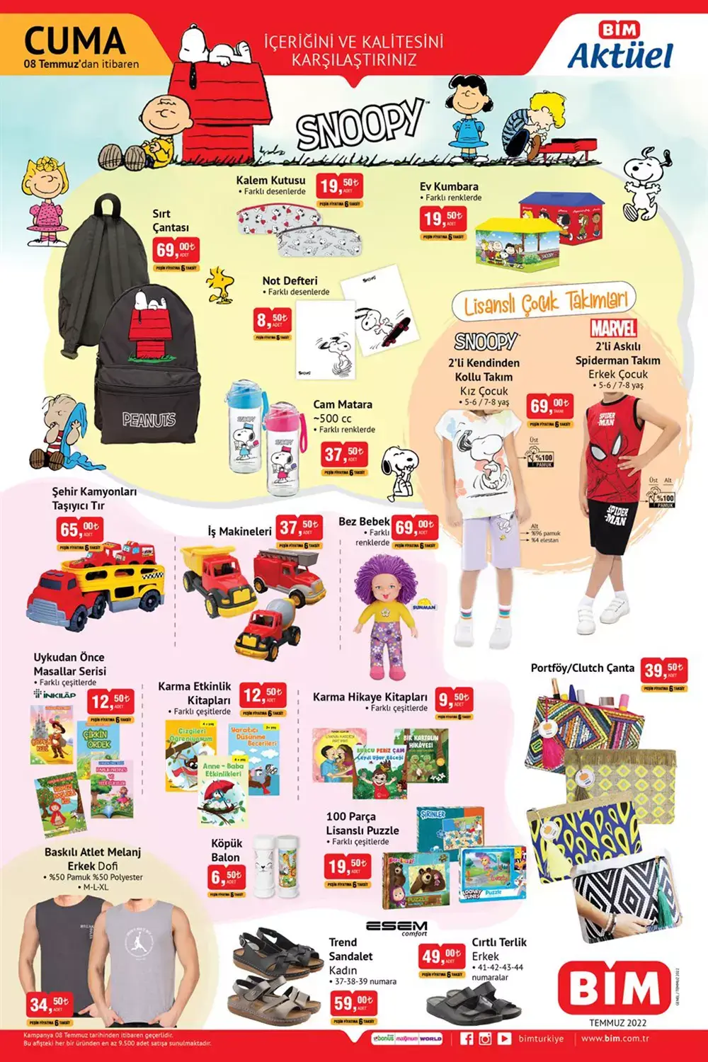 BİM de bu Cuma neler var? İşte BİM 8 Temmuz 2022 aktüel ürünler kataloğu fiyat listesi