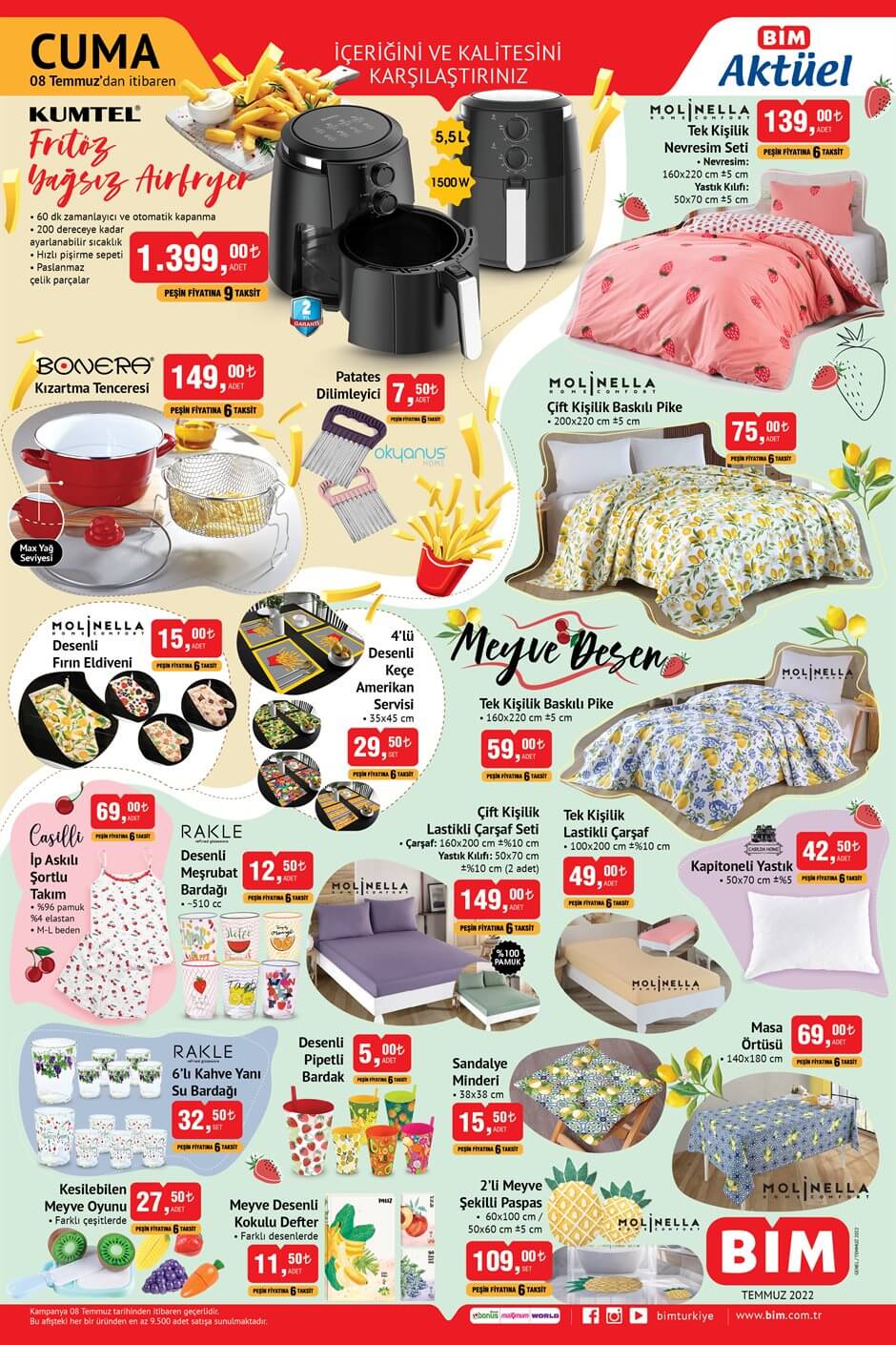  BİM 8 Temmuz kataloğu! 8 Temmuz Cuma BİM kataloğu yayınlandı mı?