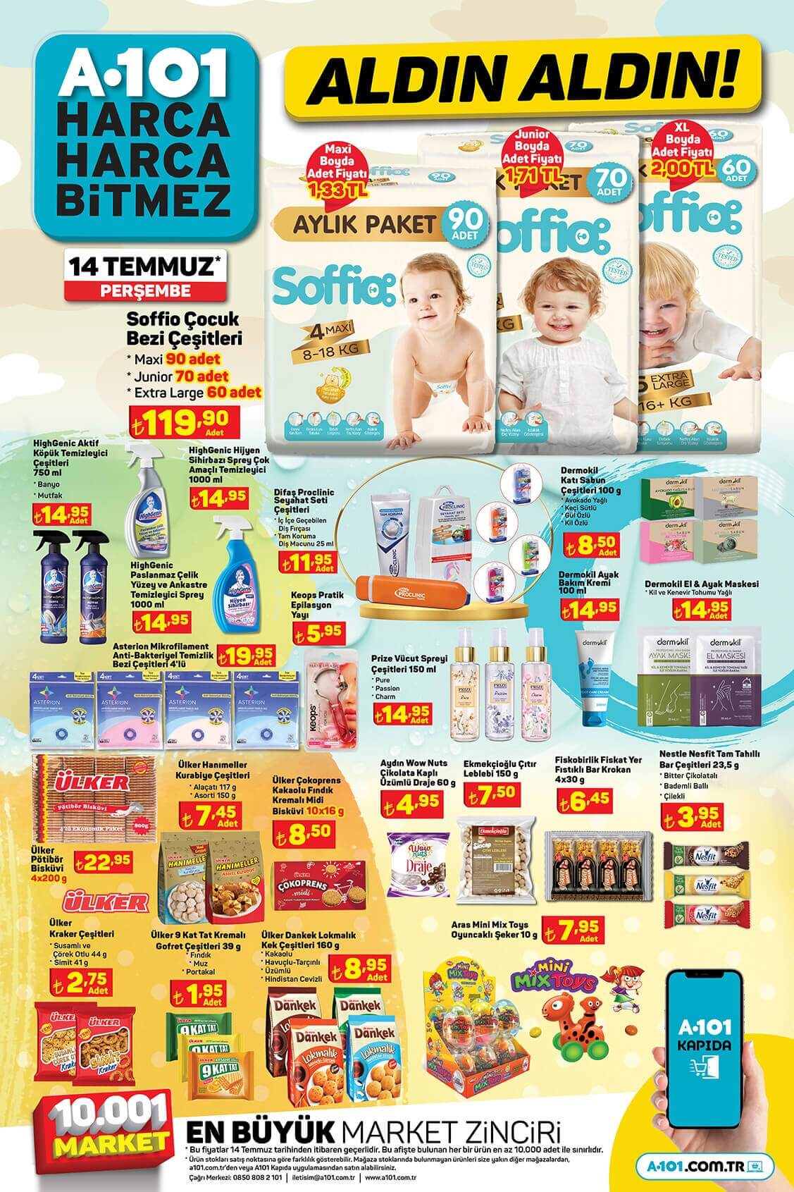 A101 14 Temmuz Perşembe aktüel ürünler kataloğu: 9 ay taksit fırsatı! İşte A101 14 Temmuz 2022 fiyat listesi