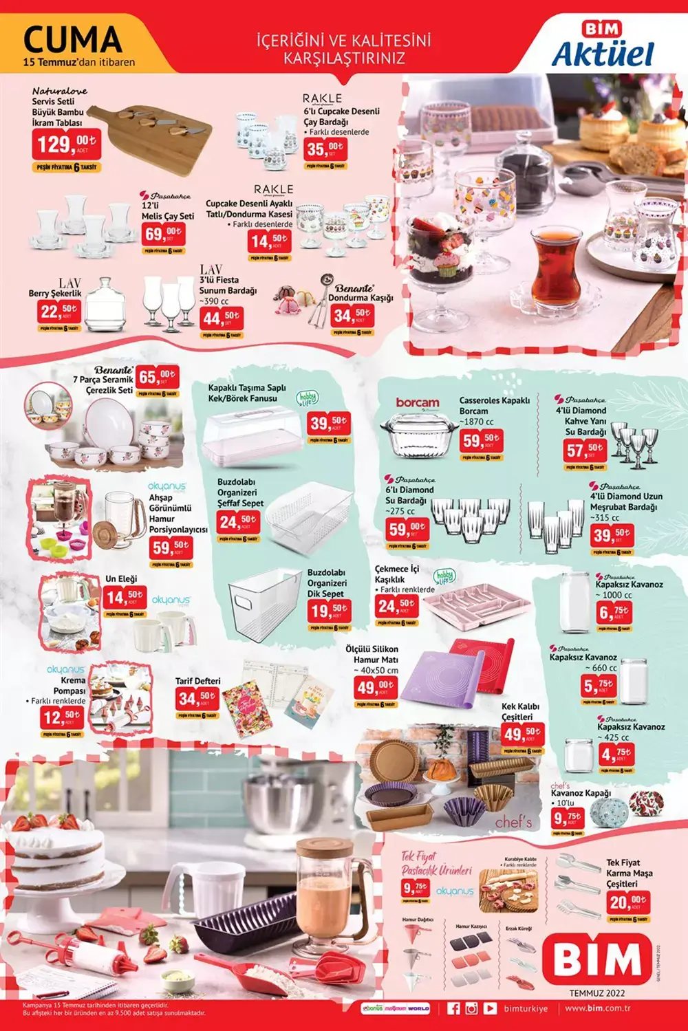 BİM 15 Temmuz Cuma aktüel ürünler kataloğu: BİM de bu hafta hangi aktüel ürünler var? İşte 15 Temmuz 2022 fiyat listesi