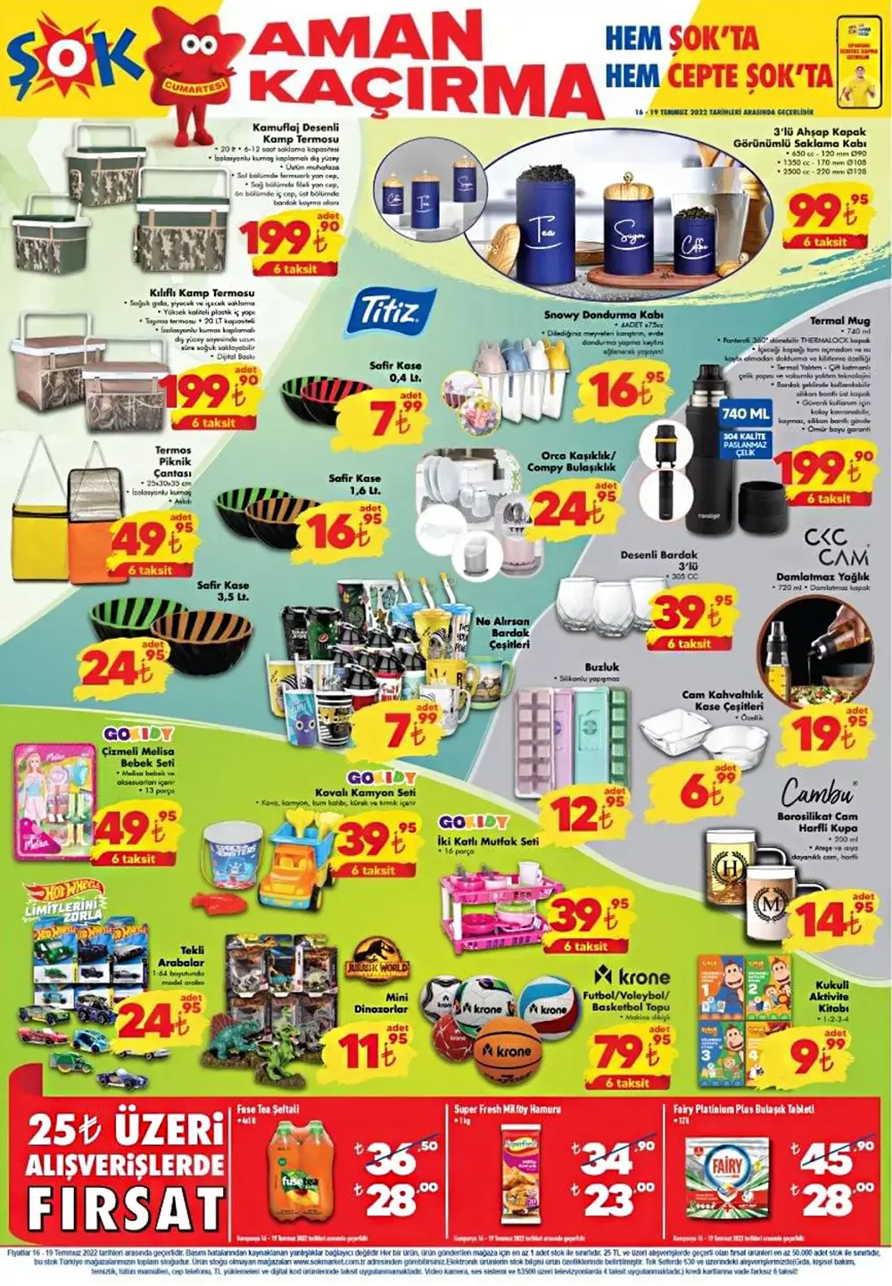 ŞOK Markette çılgın fiyatlar! ŞOK 16 Temmuz aktüel ürünler kataloğu yayımlandı! İşte 16 Temmuz 2022 fiyat listesi