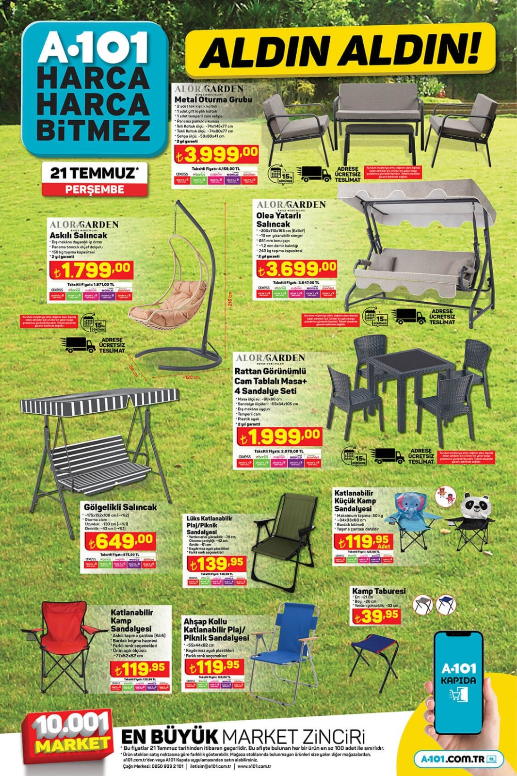 A101 21 Temmuz kataloğu yayınlandı! Ucuzunda ucuzu ürünler…