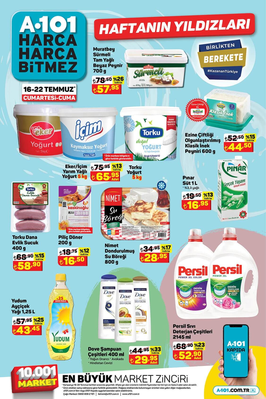 16 Temmuz A101 kataloğu! 16 Temmuz Cumartesi A101 kataloğu yayınlandı mı?