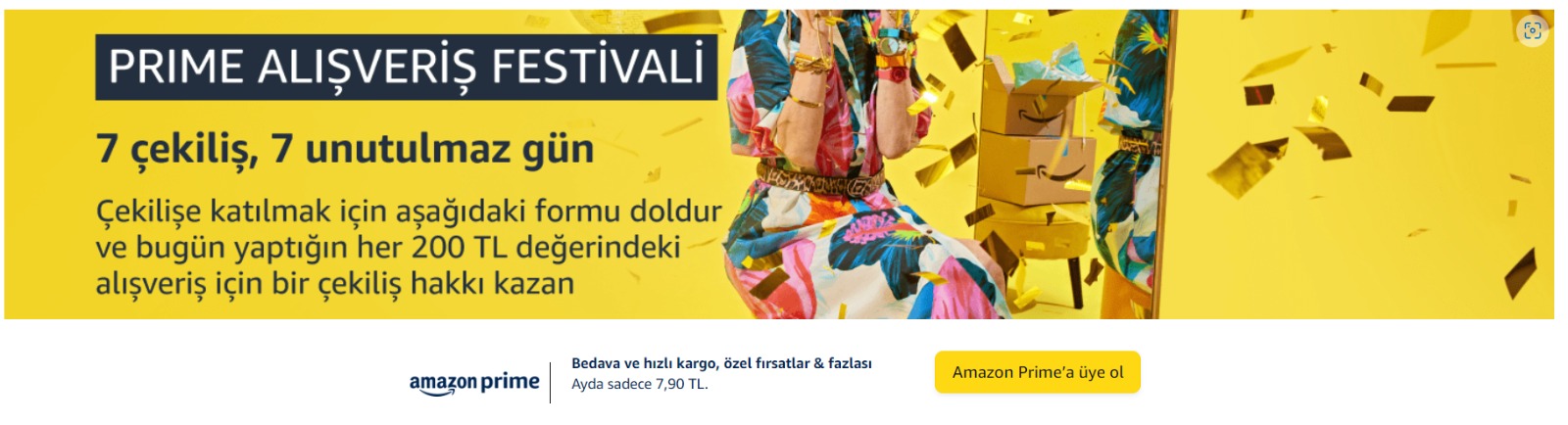 Amazon Prime’da alışveriş festivali! Bu kampanya kaçmaz