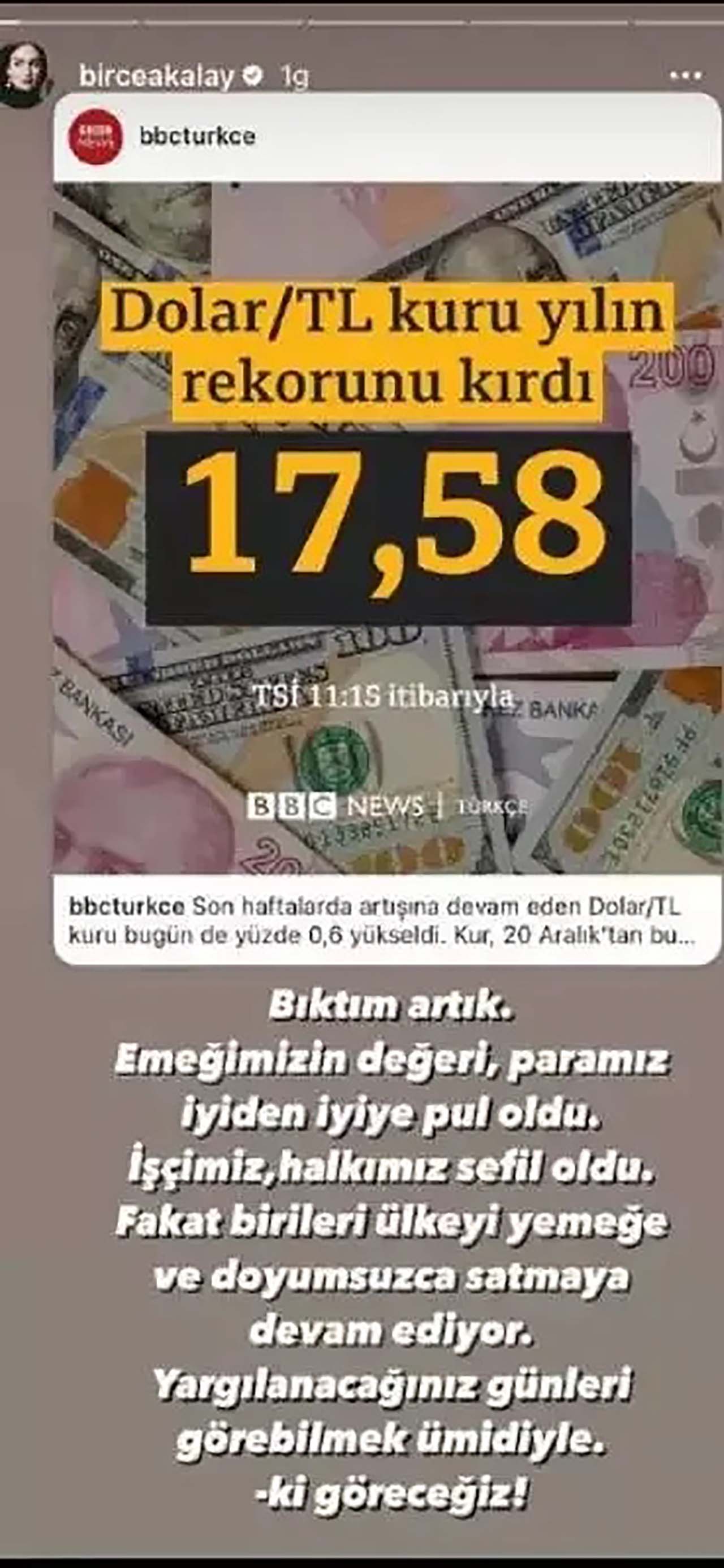 Ünlü isim doların durmayan yükselişine isyan etti: Halkımız sefil oldu