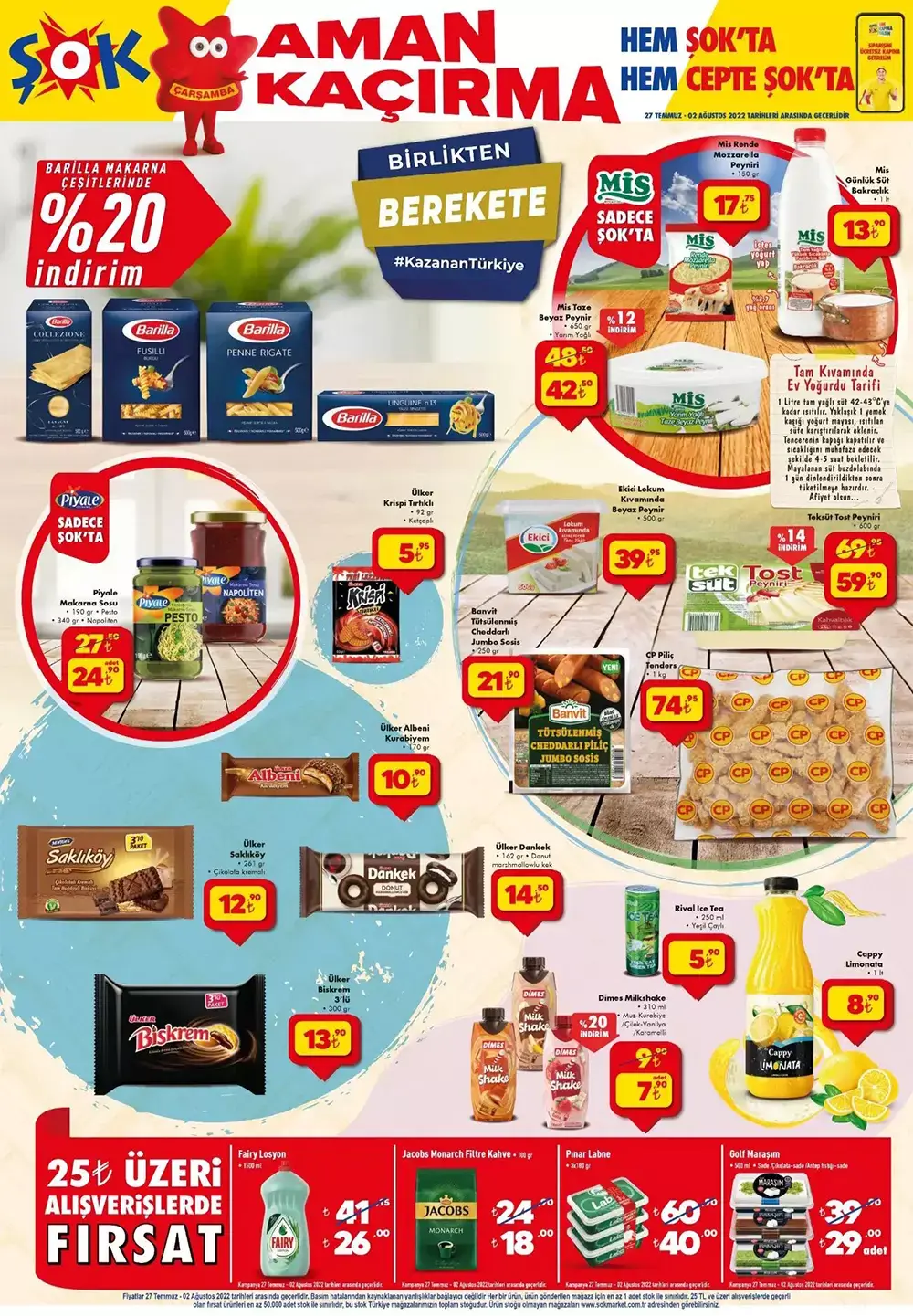 ŞOK Market 27 Temmuz kataloğu yayımlandı! Kaçırılmayacak indirim! İşte 27 Temmuz 2022 fiyat listesi