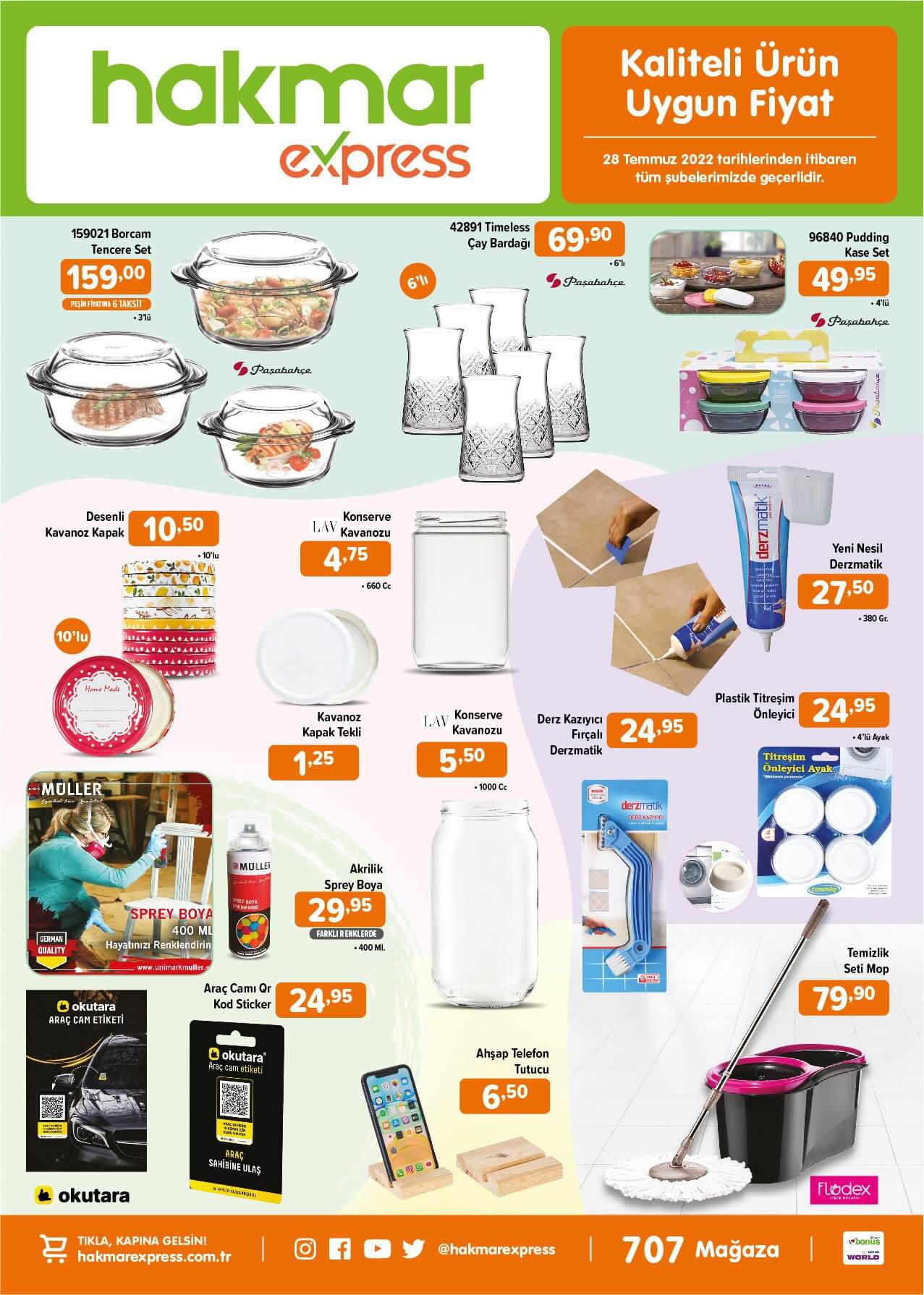 Hakmar 28 Temmuz aktüel ürünler kataloğu açıklandı! Bu hafta Hakmar da neler var? İşte 28 Temmuz 2022 fiyat listesi