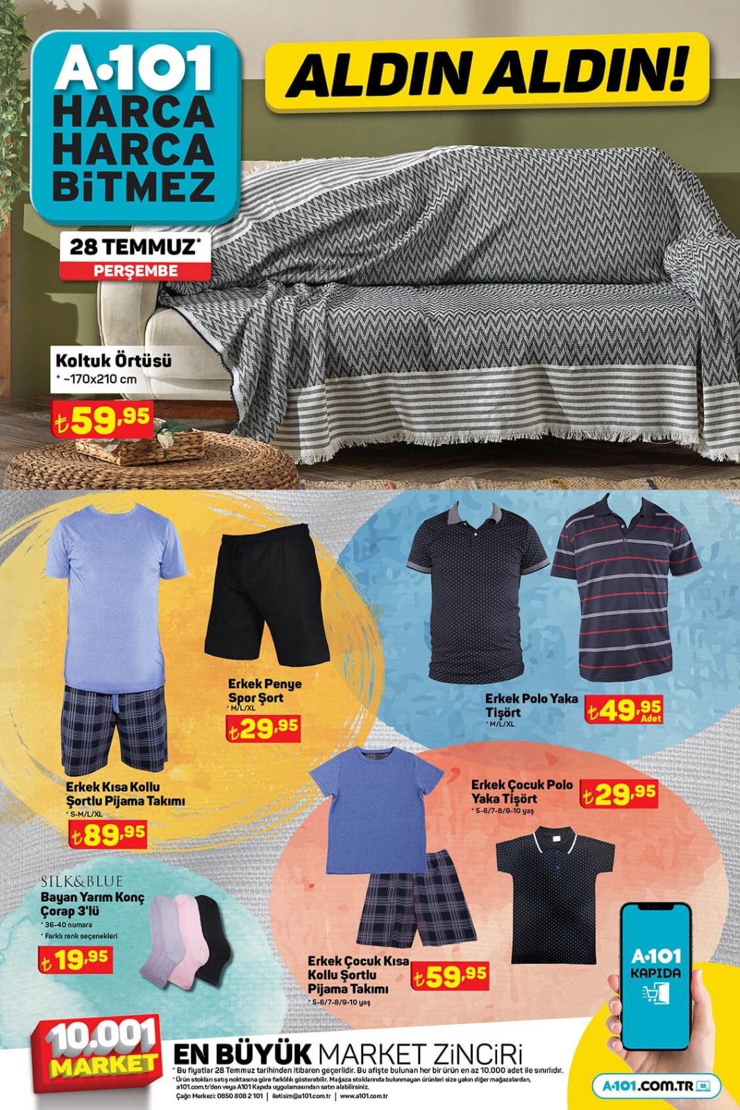 A101 28 temmuz kataloğu yayınlandı! Birbirinden hesaplı ürünler…