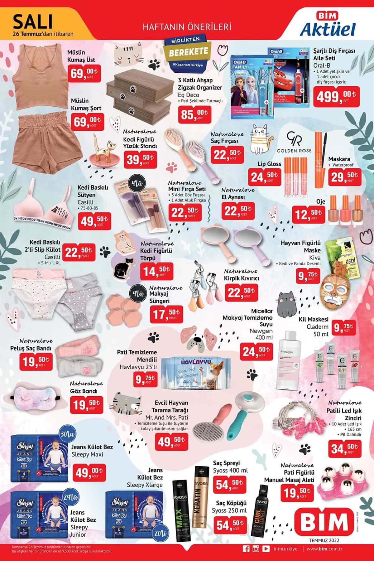 BİM 26 Temmuz Salı aktüel ürünler kataloğu yayımlandı! BİM de bu hafta neler var? İşte 26 Temmuz 2022 fiyat listesi