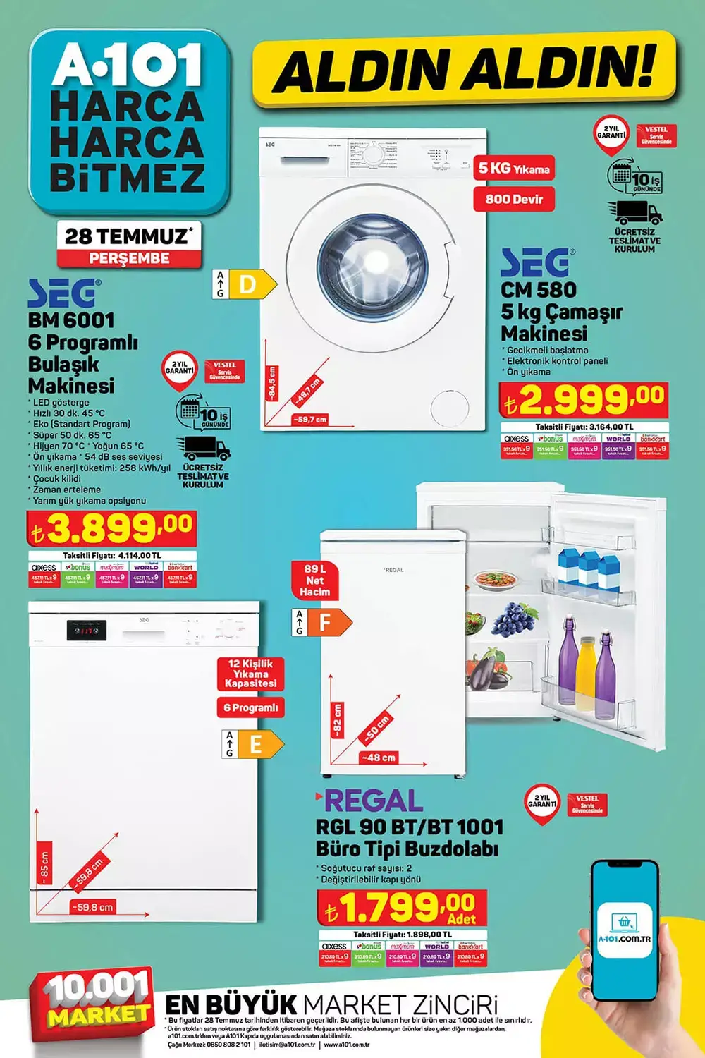 A101 28 Temmuz Perşembe aktüel ürünler kataloğu açıklandı! İşte 28 Temmuz 2022 A101 aktüel  kataloğu fiyat listesi...