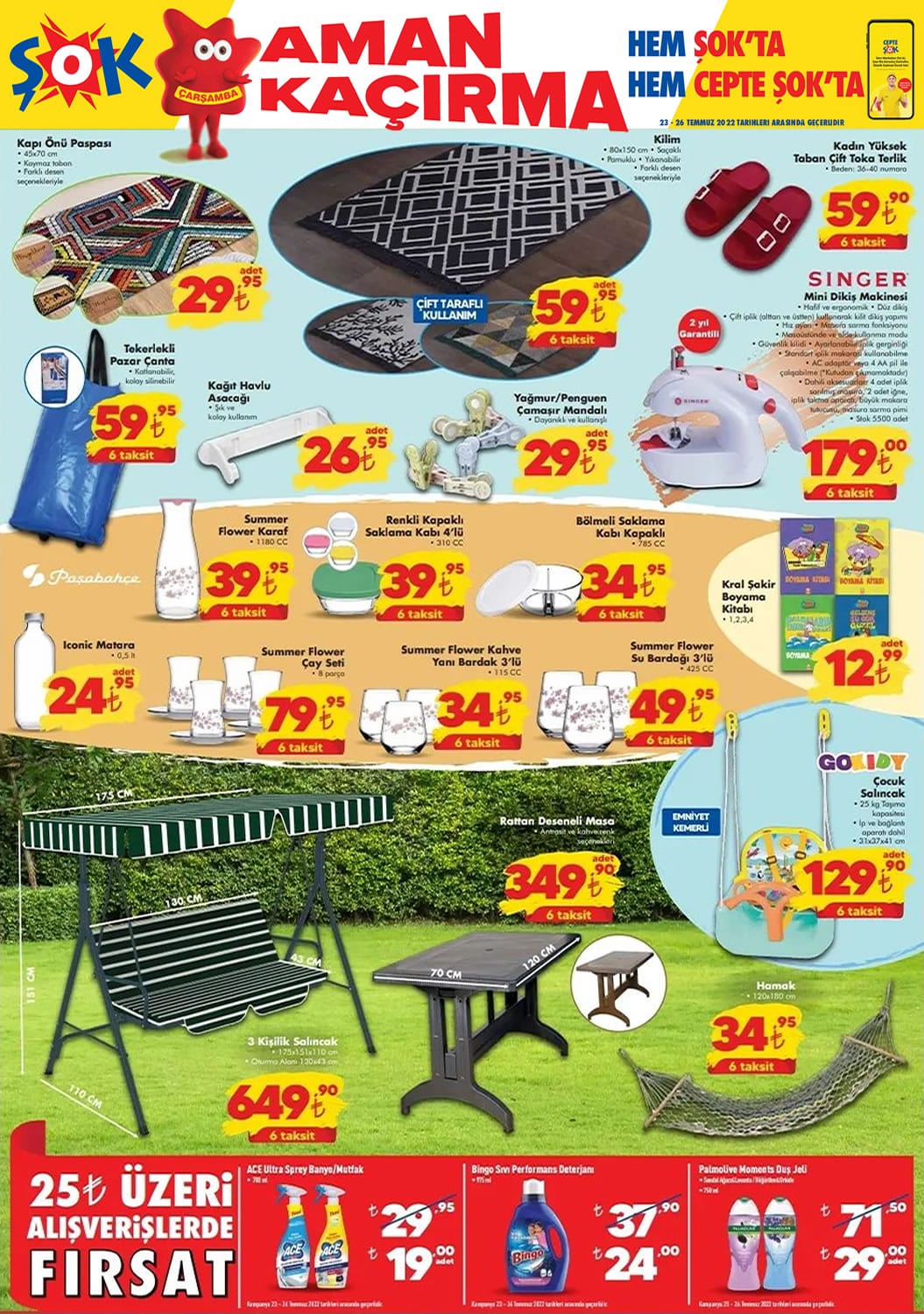 Şok market yeni kataloğunu yayınladı! Çeyiz setlerinden dikiş makinesine yok yok…