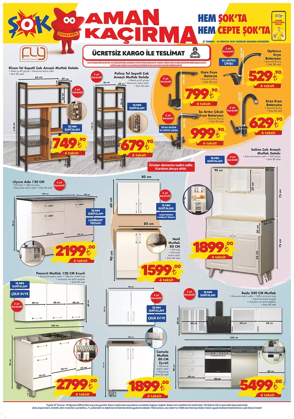 ŞOK 27 Temmuz Çarşamba aktüel ürünler kataloğunda neler var? İşte 27 Temmuz 2022 ŞOK aktüel ürünler fiyat listesi