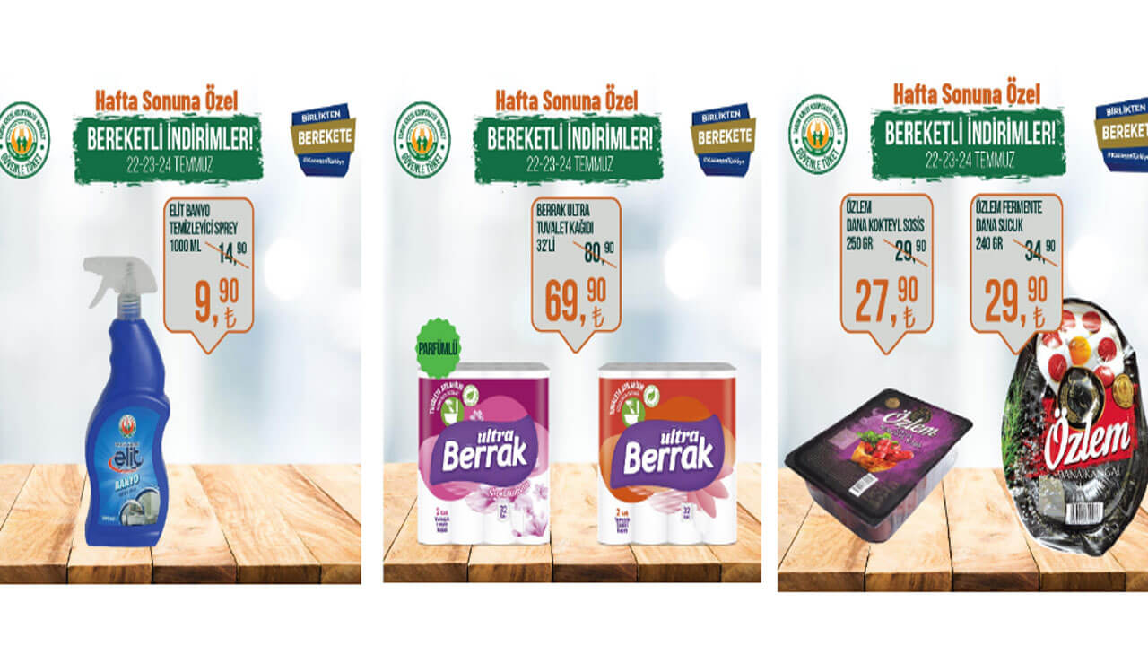 Tarım Kredi Kooperatifi nden çılgın indirim! Bu kampanya kaçmaz! İşte 26 Temmuz 2022 fiyat listesi...