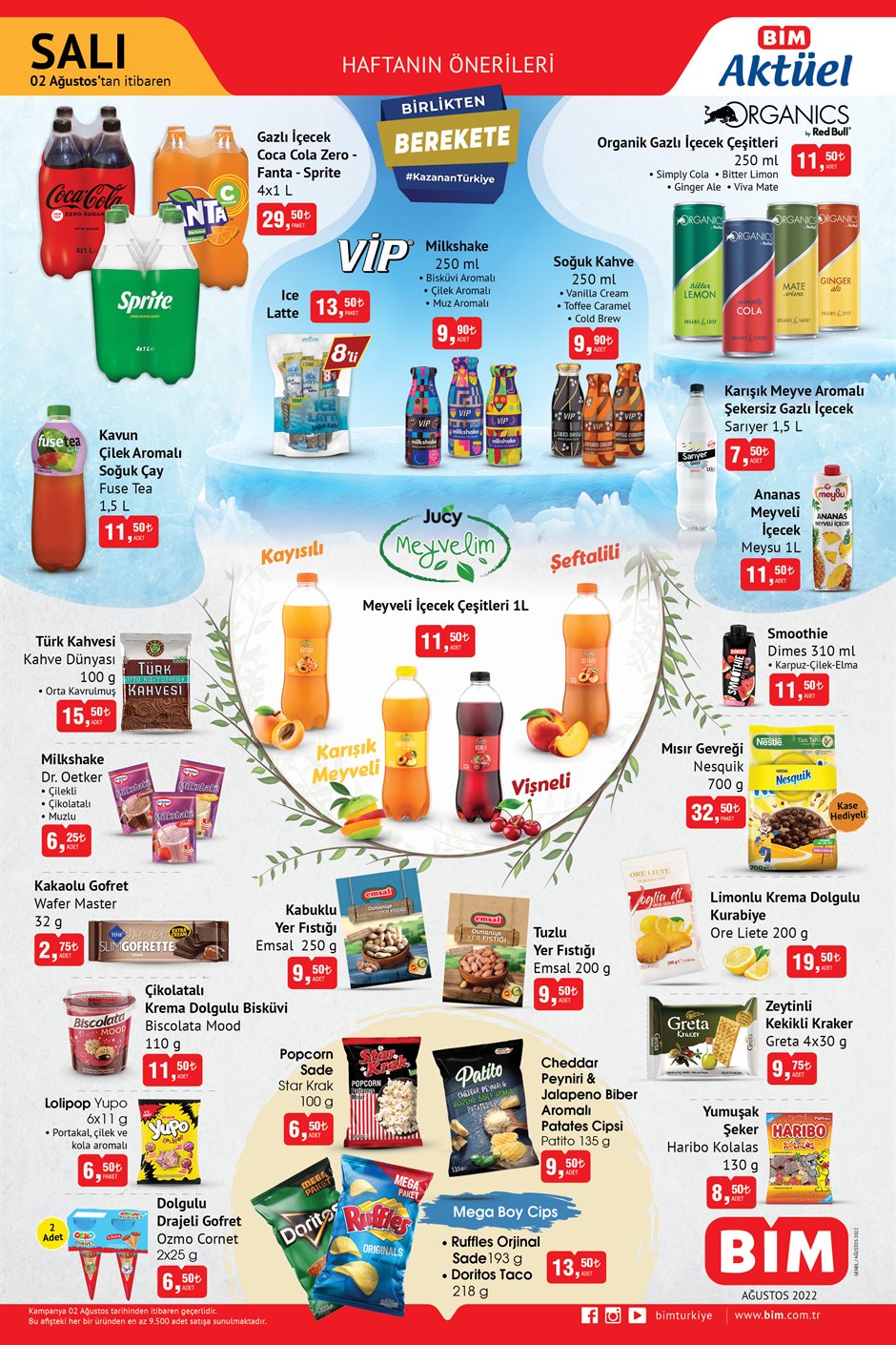 Evinizi pırıl pırıl edecek temizlik ürünleri Bim’e geliyor! Bim 2 Ağustos fiyat listesi…