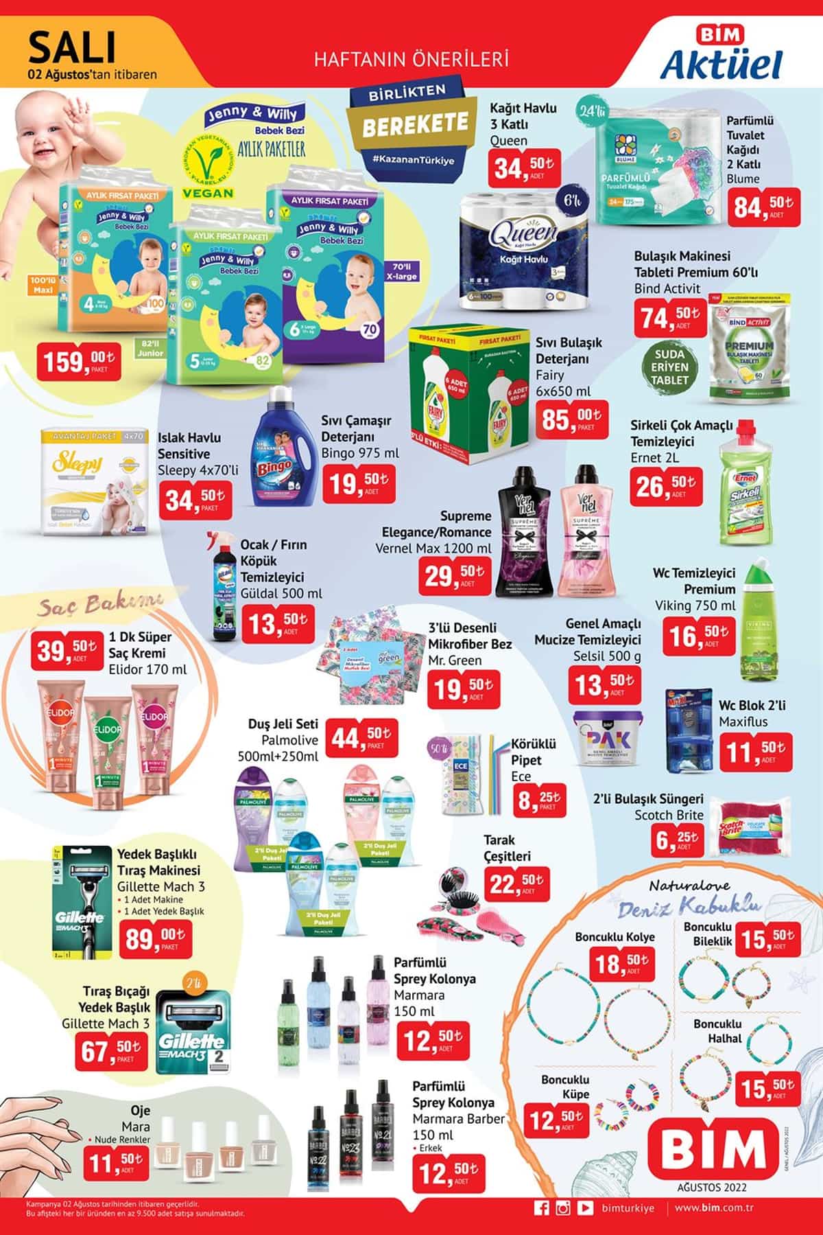 BİM 2 Ağustos Salı aktüel ürünler kataloğu açıklandı! Hemen bakın! İşte 2 Ağustos 2022 aktüel ürünler fiyat listesi