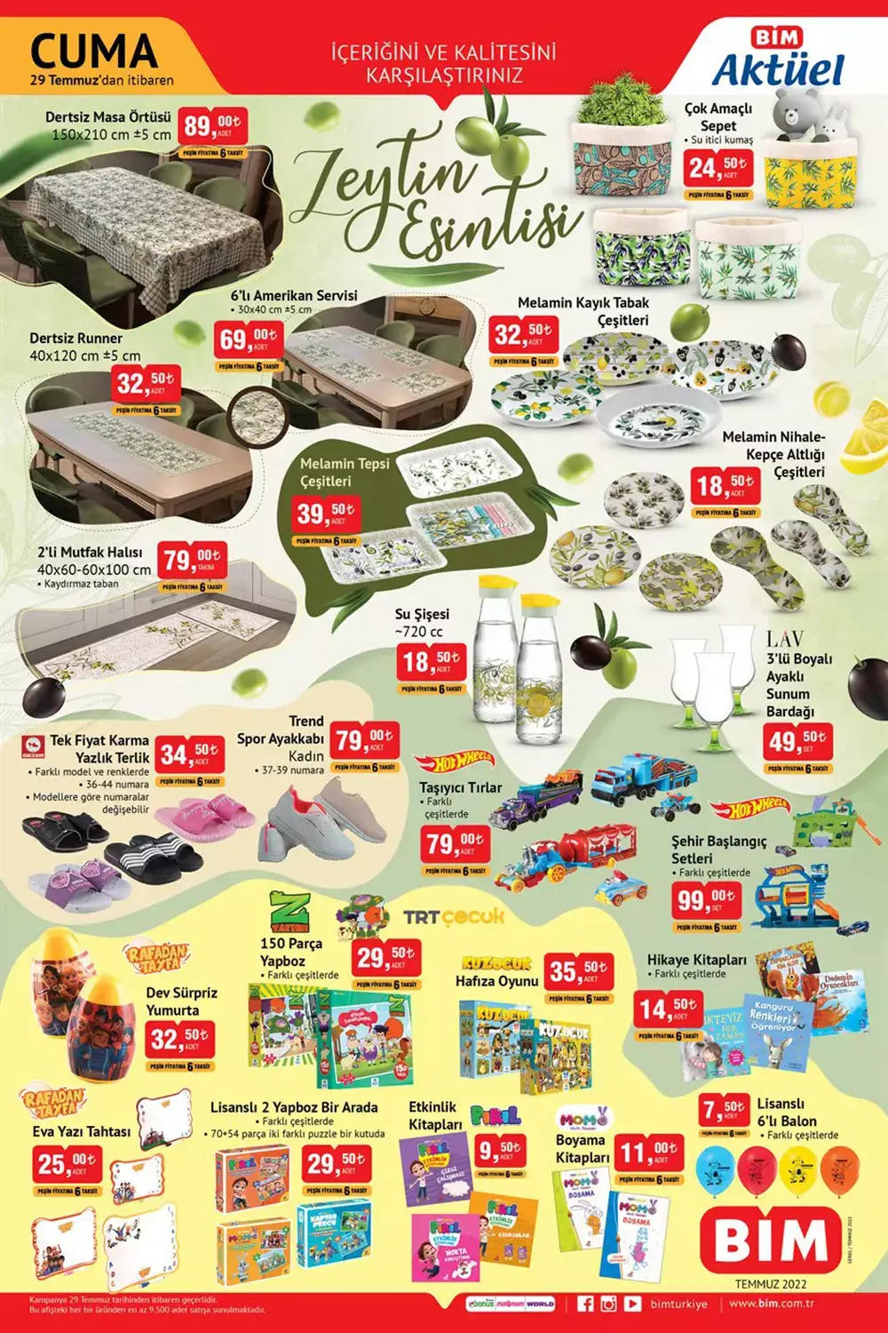 BİM 29 Temmuz Cuma aktüel ürünler kataloğunda neler var? İşte 29 Temmuz 2022 BİM aktüel ürünler kataloğu fiyat listesi