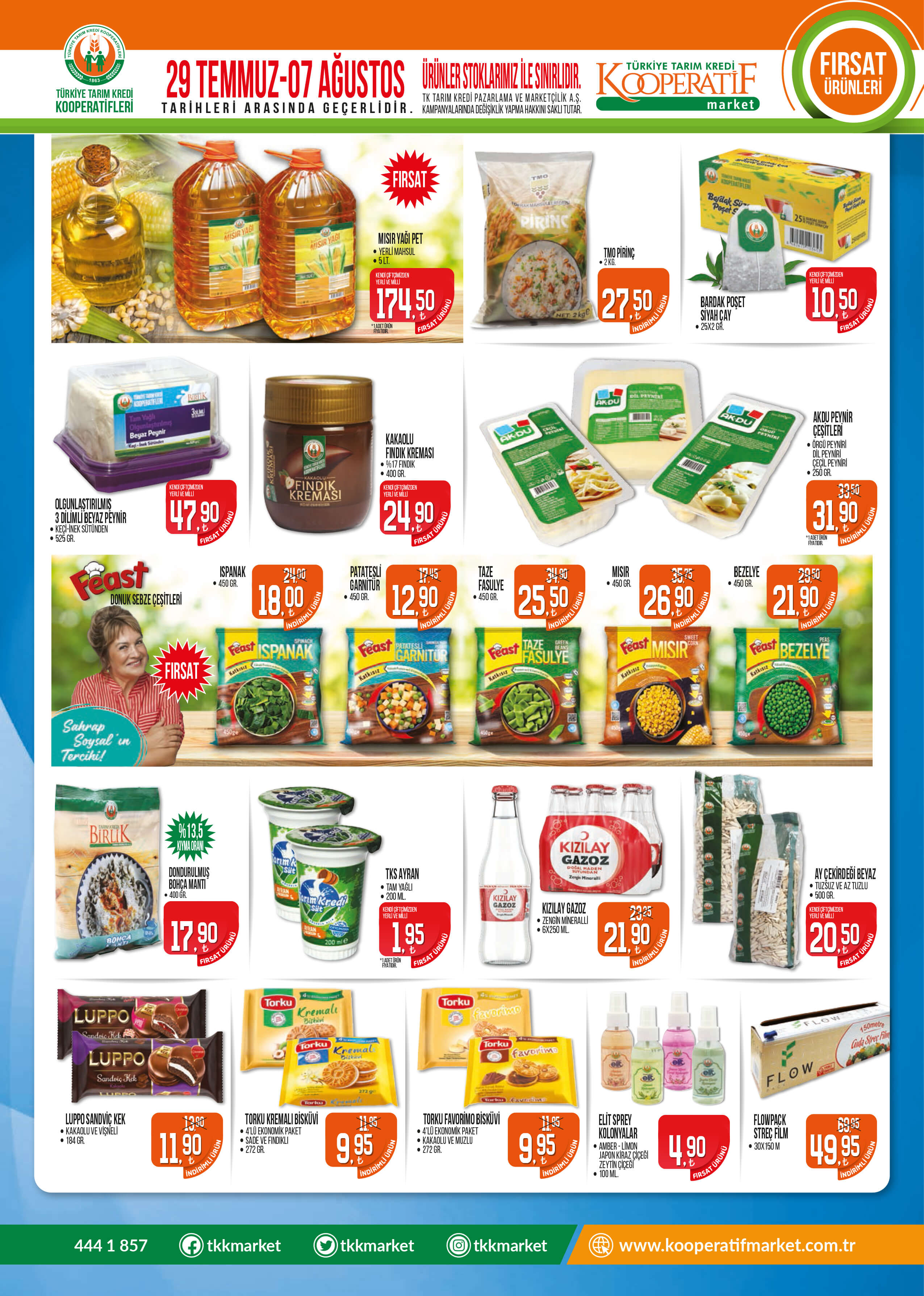 Tarım Kredi Kooperatifi nden muhteşem indirimler! Bu kampanya kaçmaz! İşte 31 Temmuz 2022 fiyat listesi...