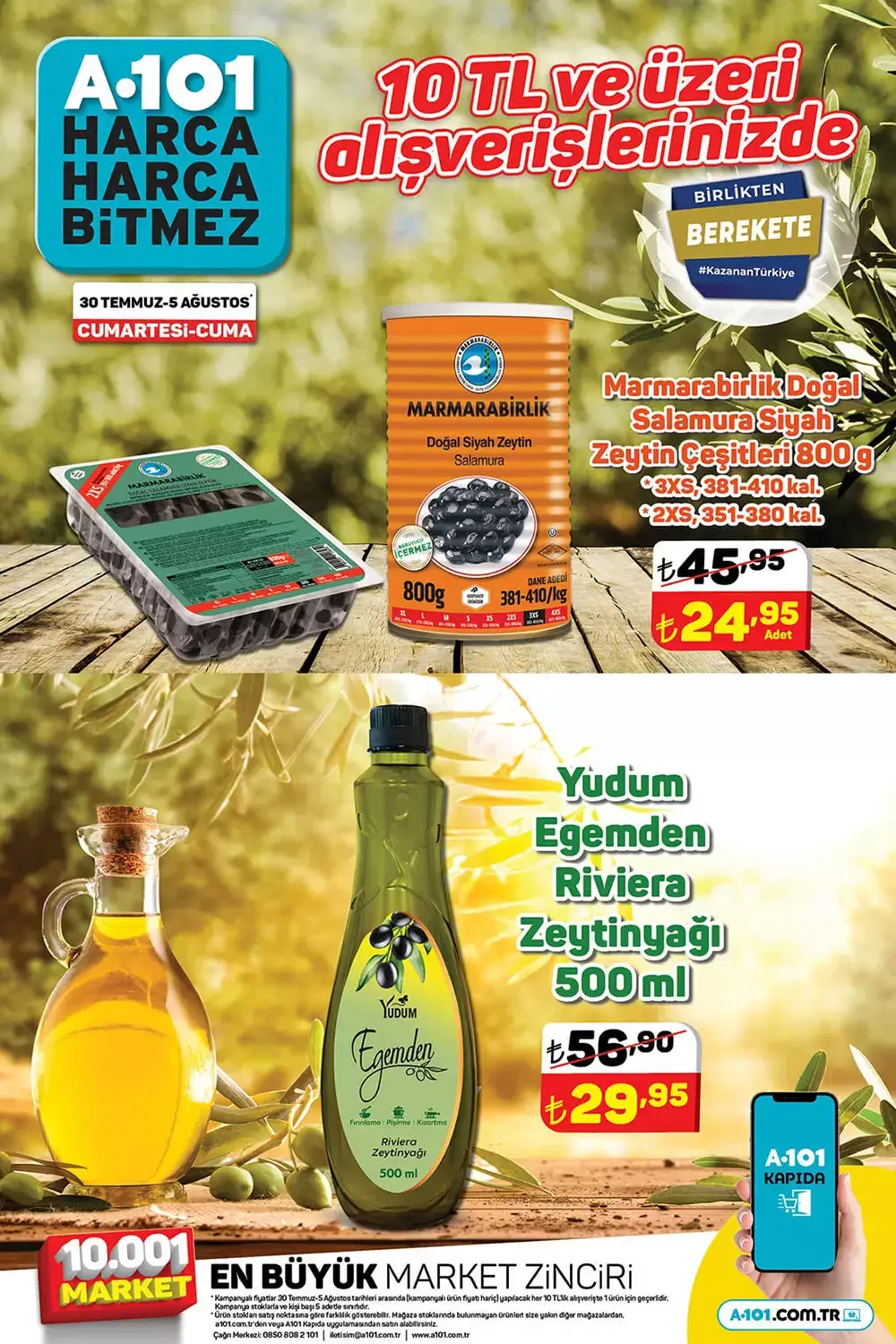 A101 den dev kampanya! Meyve, sebze ve süt ürünlerinde büyük indirim! 31 Temmuz 2022 fiyat listesi...