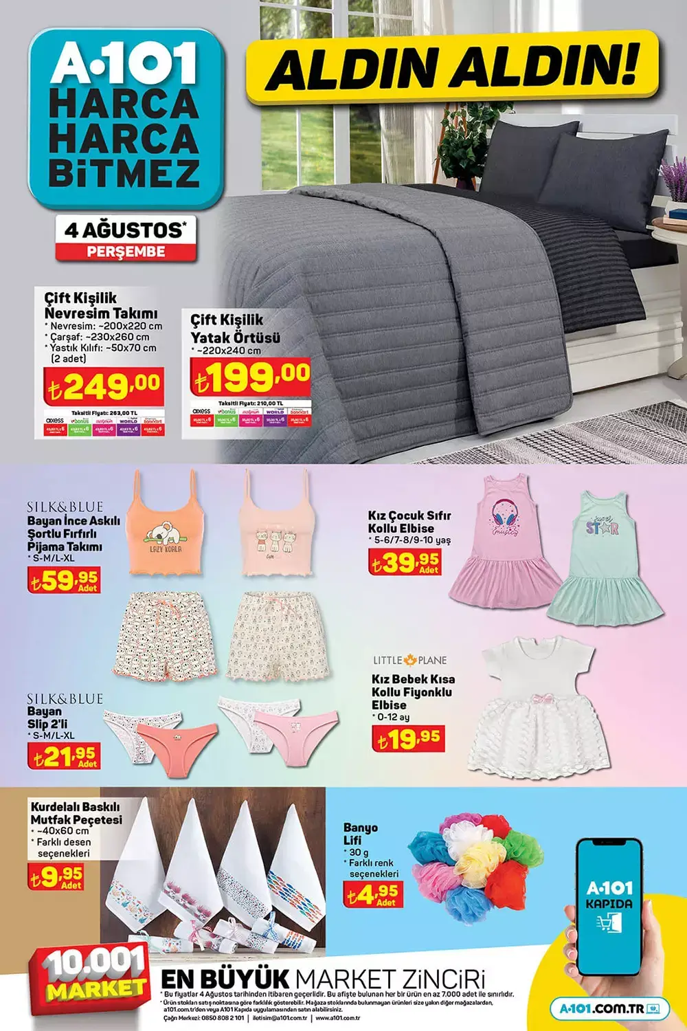 A101 4 Ağustos Perşembe aktüel ürünler kataloğu belli oldu! Bu hafta A101 de neler var? 4 Ağustos 2022 fiyat listesi