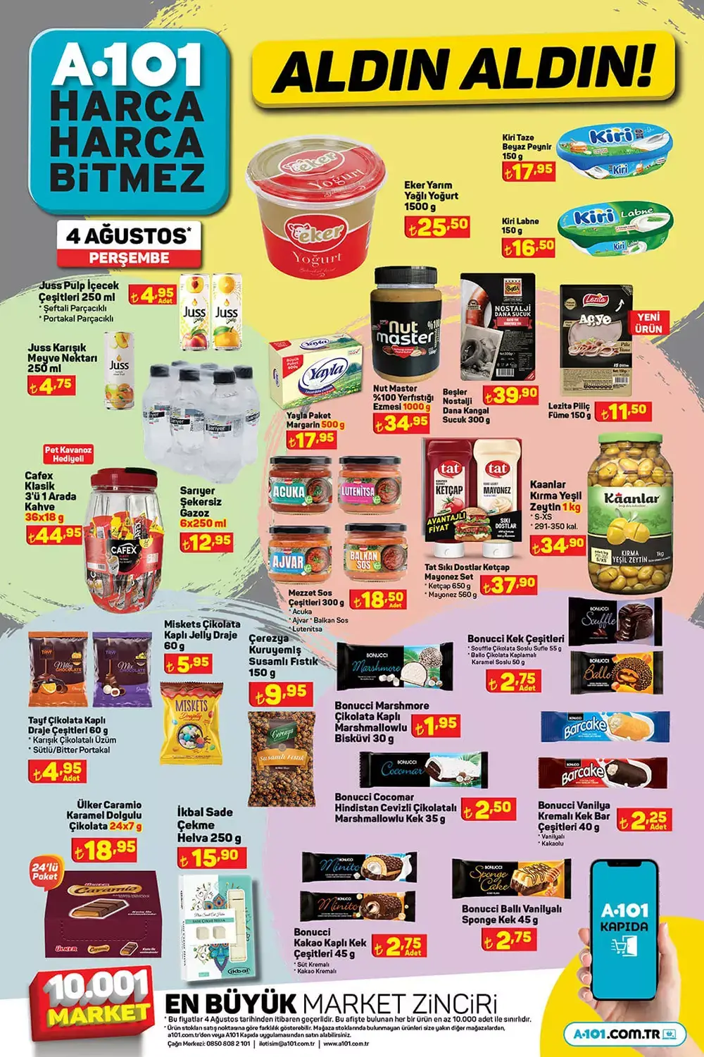 A101 4 Ağustos Perşembe aktüel ürünler kataloğu belli oldu! Bu hafta A101 de neler var? 4 Ağustos 2022 fiyat listesi