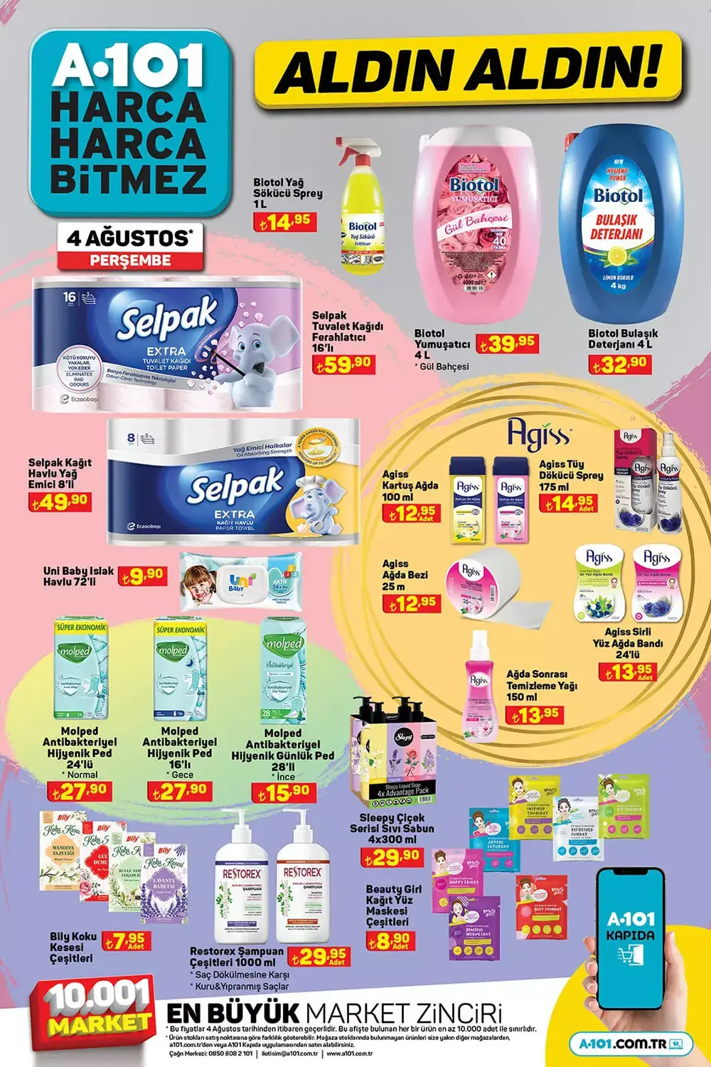 A101 4 Ağustos Perşembe aktüel ürünler kataloğu belli oldu! Bu hafta A101 de neler var? 4 Ağustos 2022 fiyat listesi