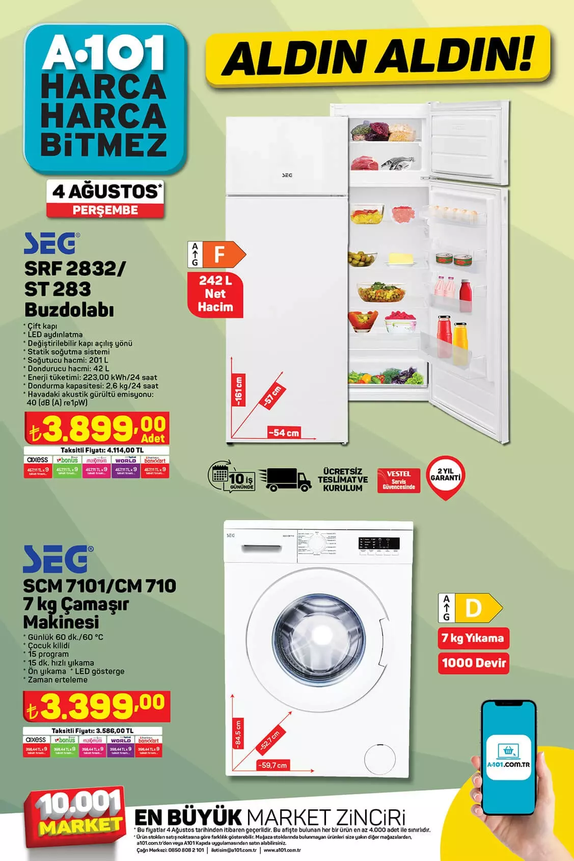 A101 Perşembe aktüel ürünler kataloğu belli oldu! İşte A101 4 Ağustos 2022 aktüel ürünler fiyat listesi