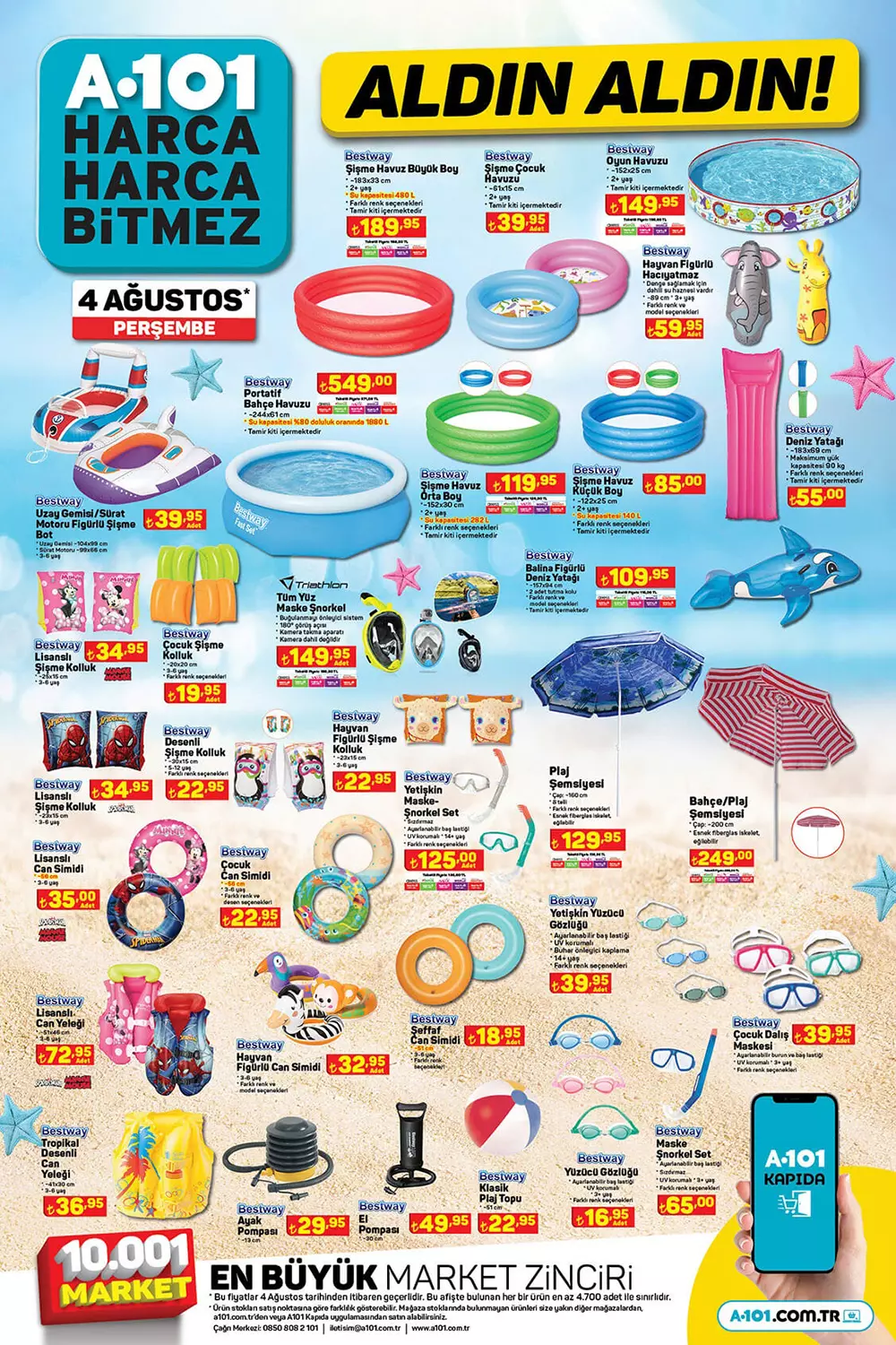 A101 Perşembe aktüel ürünler kataloğu belli oldu! İşte A101 4 Ağustos 2022 aktüel ürünler fiyat listesi