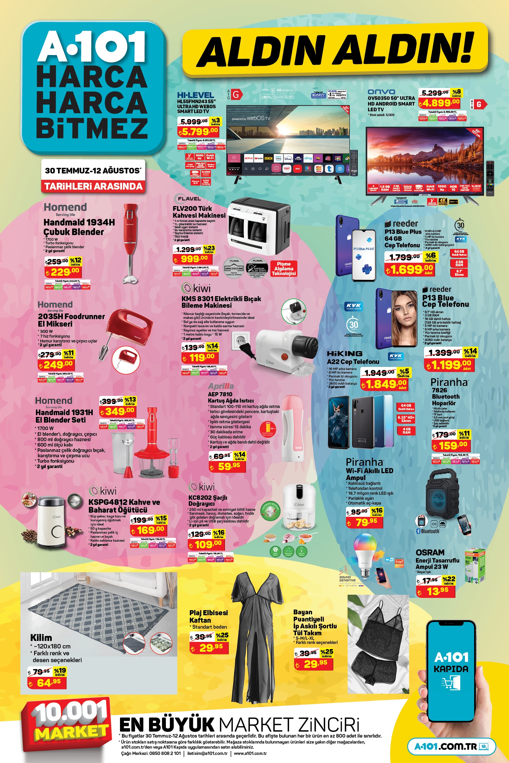 A101’den büyük çeyiz indirimi geliyor! 30 Temmuz- 12 Ağustos fiyat listesi..