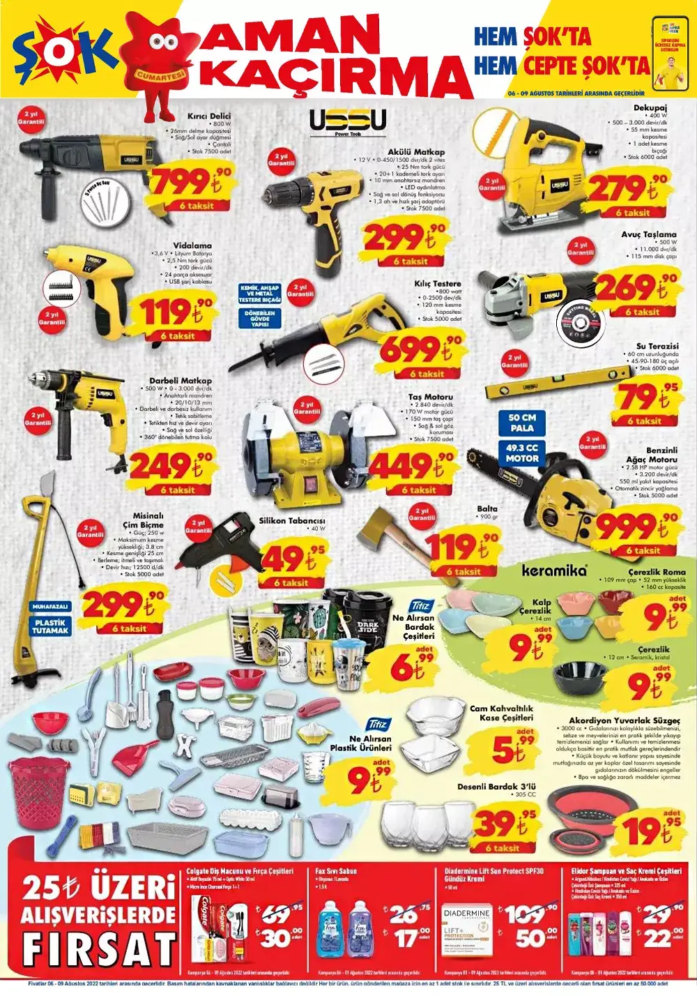 ŞOK Market 6 Ağustos Cumartesi aktüel ürünler kataloğu açıklandı! İşte 6 Ağustos 2022 aktüel ürünler fiyat listesi