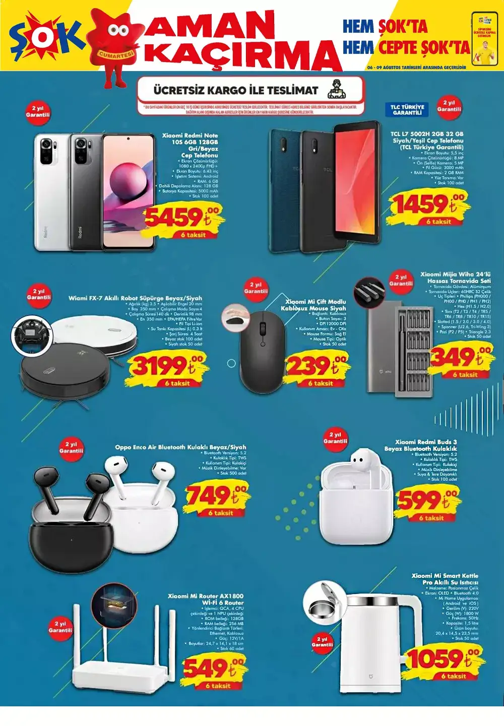 ŞOK Marketten hafta sonu bombası! 6 ağustos aktüel ürünler kataloğu açıklandı! 6 Ağustos 2022 fiyat listesi