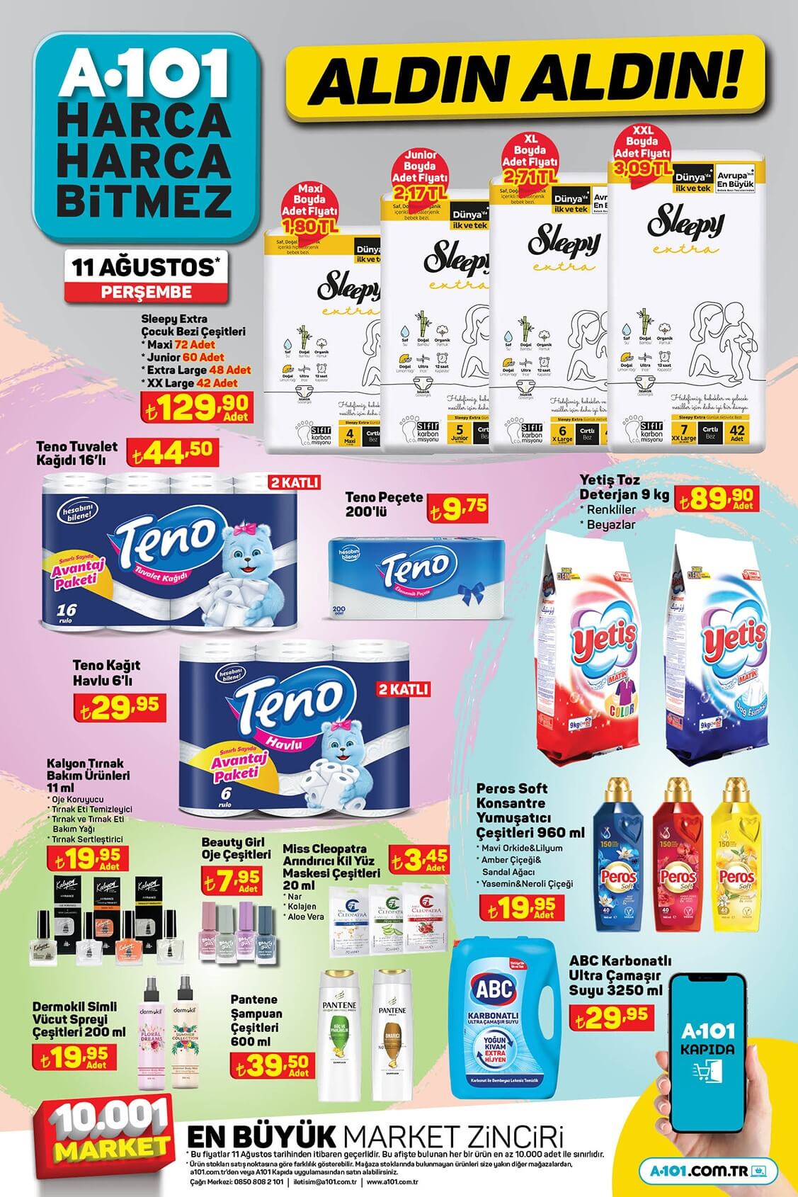 A101 Perşembe aktüel ürünler kataloğu belli oldu! İşte A101 11 Ağustos 2022 aktüel ürünler fiyat listesi