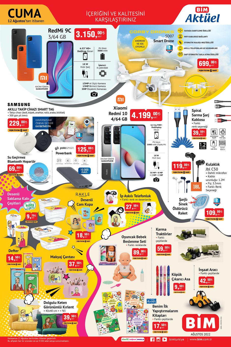 BİM den akıllı cep telefonlarında muhteşem fırsat! Fiyatını görünce inanamayacaksınız! 8 Ağustos 2022 fiyat listesi...