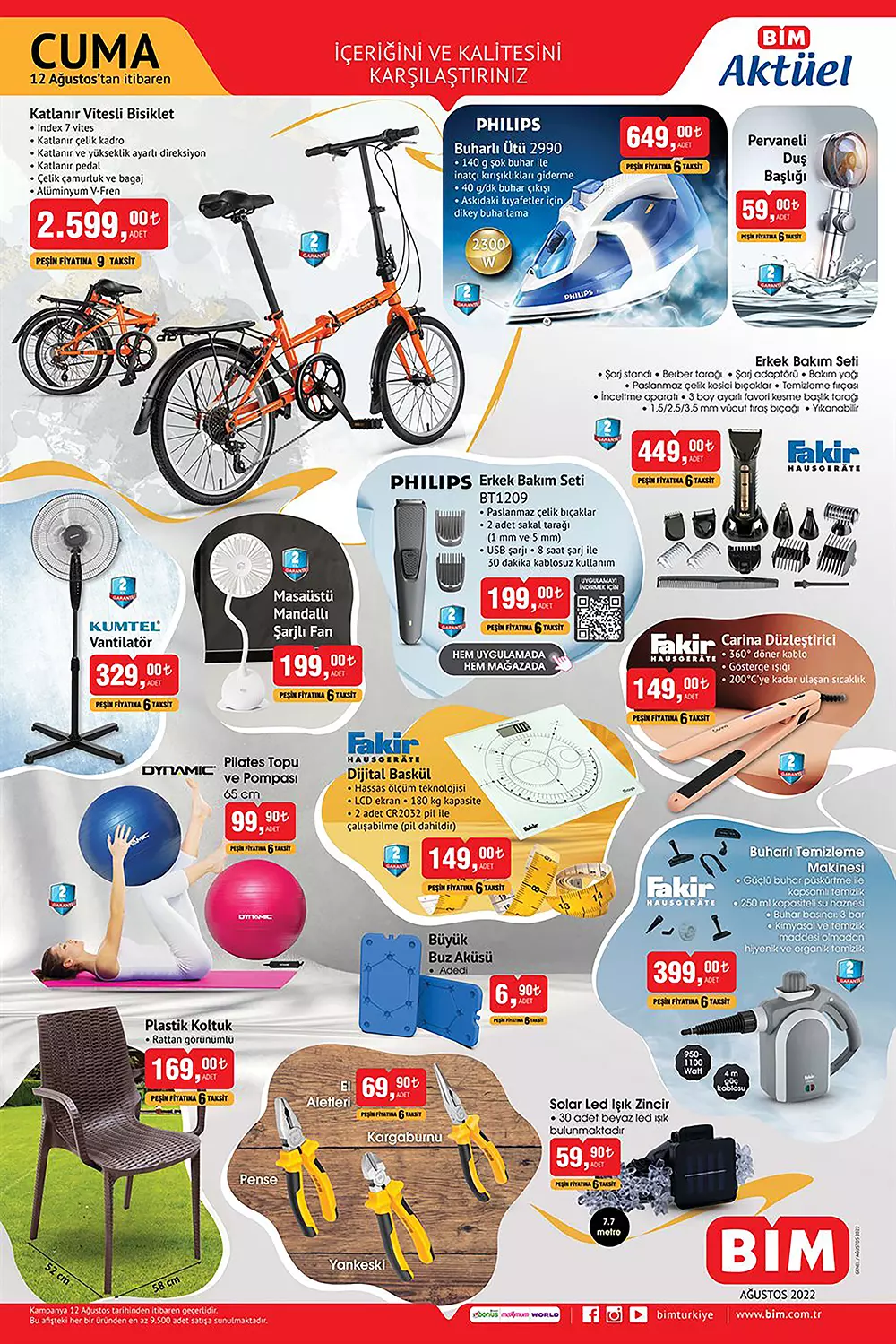 BİM 12 Ağustos Cuma aktüel ürünler kataloğu belli oldu! Hemen bakın! İşte 12 Ağustos 2022 fiyat listesi