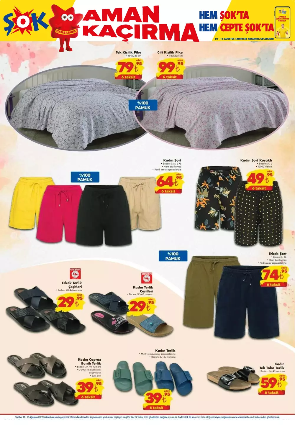 ŞOK Market Çarşamba kataloğu! ŞOK 10 Ağustos aktüel ürünler kataloğu belli oldu! İşte fiyat listesi