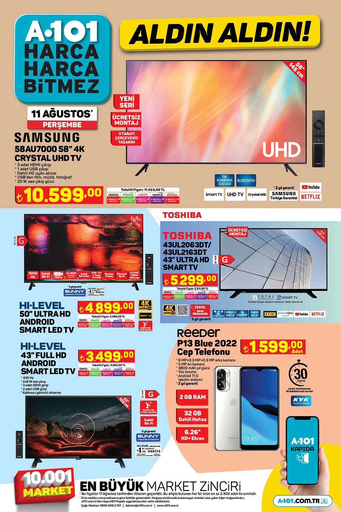 A101 11 Ağustos Perşembe aktüel kataloğu belli oldu! Elektrikli bisiklet, tekne, telefon! 11 Ağustos 2022 fiyat listesi