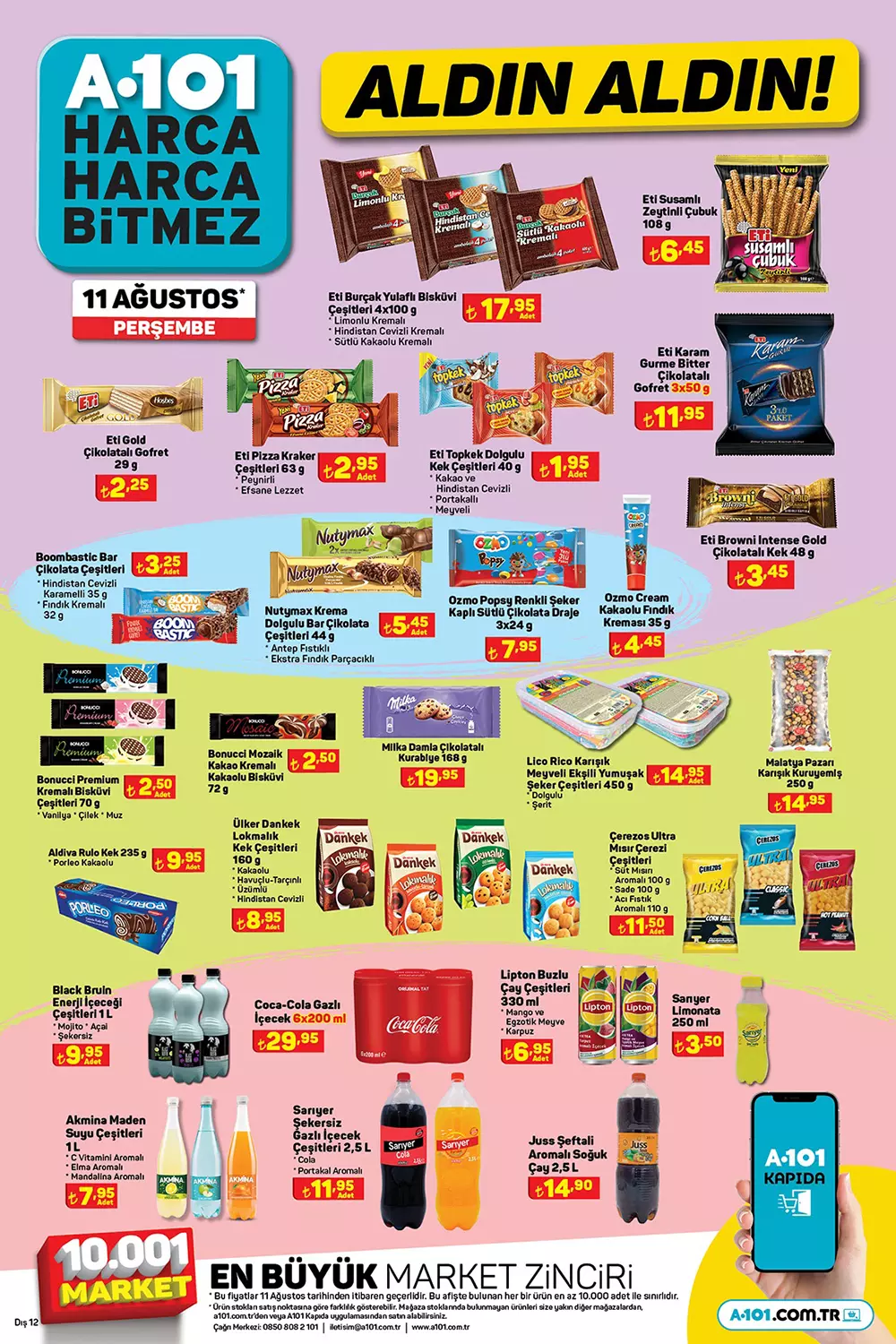 A101 11 Ağustos Perşembe aktüel kataloğu yayımlandı! Hemen 11 Ağustos 2022 fiyat listesine bakın!