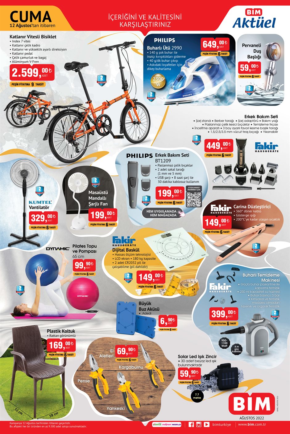 BİM 12 Ağustos Cuma aktüel ürünler kataloğu belli oldu! İşte 12 Ağustos 2022 fiyat listesi!