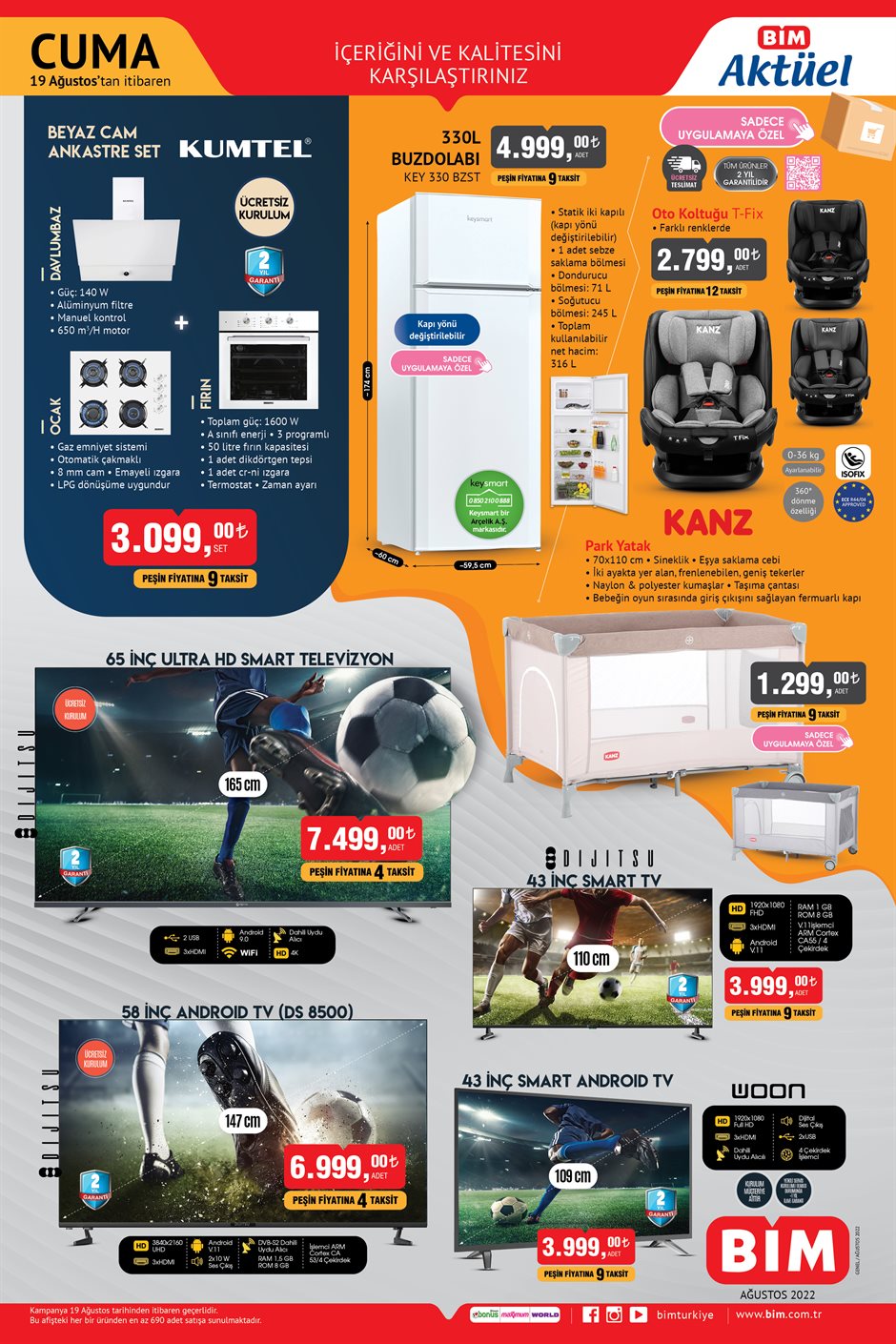 BİM 19 Ağustos Cuma aktüel ürünler kataloğu açıklandı! Hemen bakın! 19 Ağustos 2022 fiyat listesi...