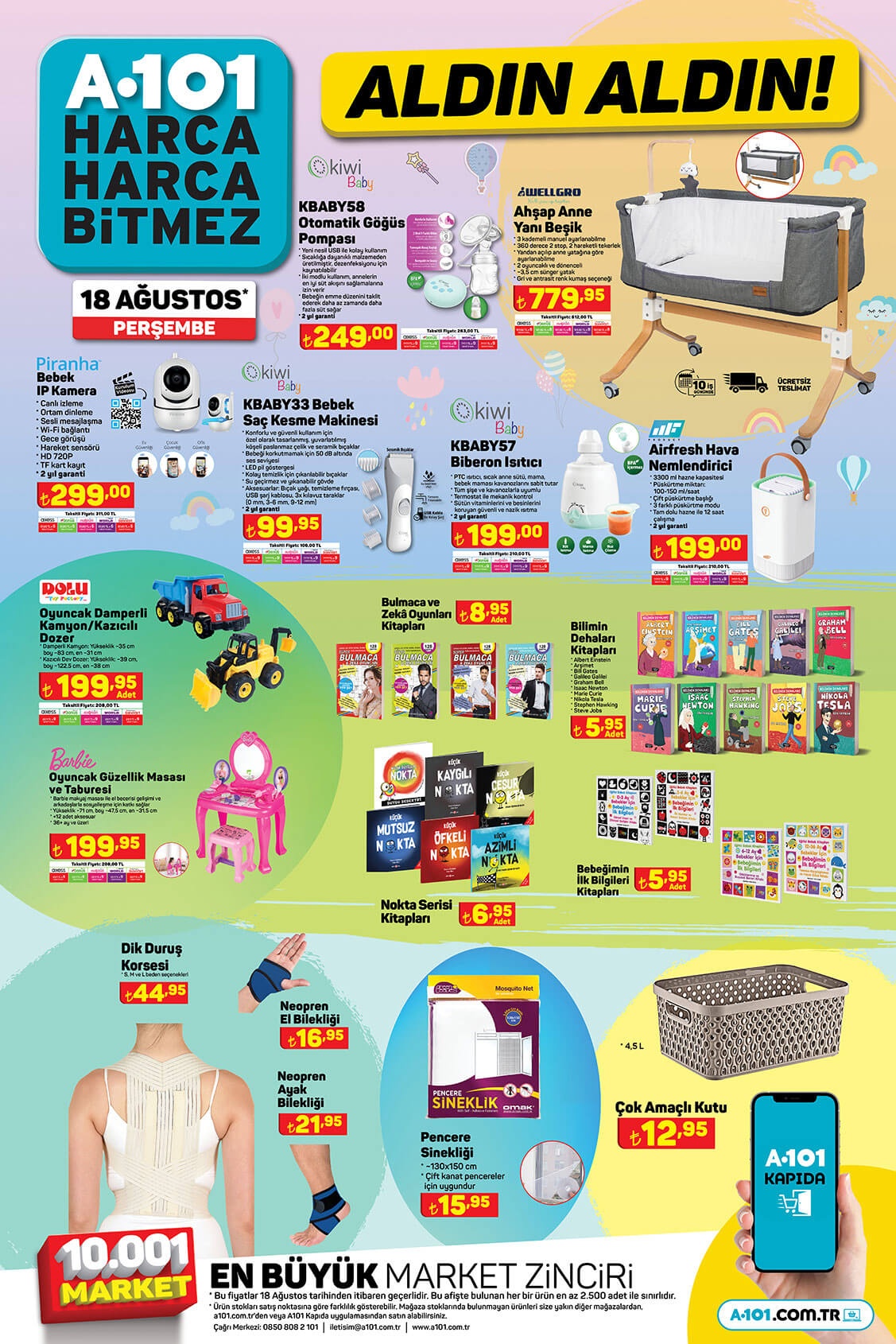 A101 18 Ağustos Perşembe aktüel kataloğu yayımlandı! Çılgın fırsat! Hemen 18 Ağustos 2022 fiyat listesine bakın!