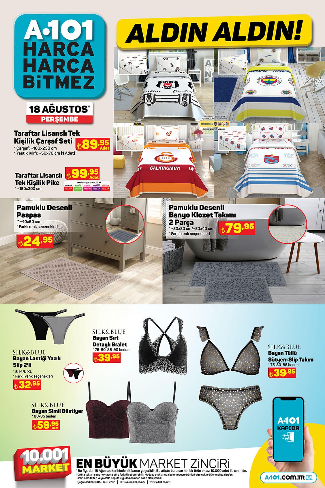 A101 18 Ağustos Perşembe aktüel kataloğu yayımlandı! Çılgın fırsat! Hemen 18 Ağustos 2022 fiyat listesine bakın!