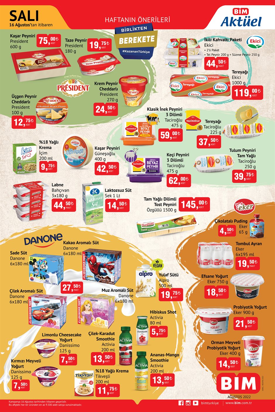  Haftanın en yenileri BİM’de! 16 Ağustos Bim fiyat listesi…