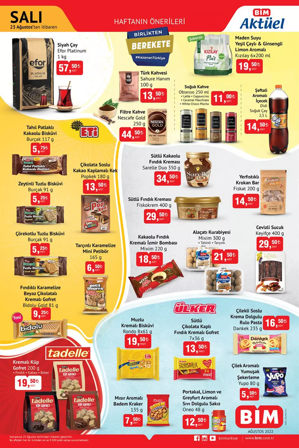 BİM 23 Ağustos Salı aktüel ürünler kataloğu belli oldu! İşte 23 Ağustos 2022 fiyat listesi