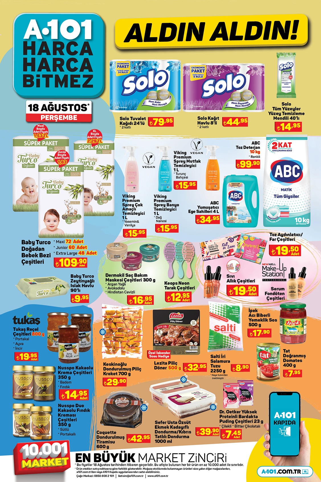 A101 Perşembe aktüel ürünler kataloğu! A101 de yarın neler var? 18 Ağustos 2022 fiyat listesi