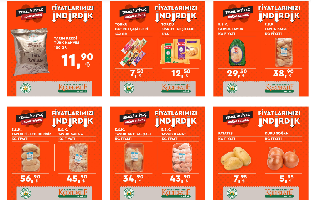 Tarım Kredi nin 18 Ağustos aktüel kataloğu yayımlandı! Ayçiçek yağı, et, çay, yumurta! 18 Ağustos 2022 fiyat listesi