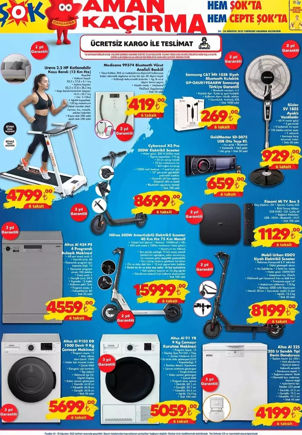 ŞOK ta Cybersoul, Hifree, Mobil urban elektrikli scooterlar inanılmaz fiyatlarla satışta! 20 Ağustos 2022 fiyat listesi.