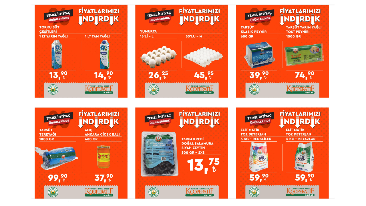 Tarım Kredi nin 19 Ağustos aktüel kataloğu yayımlandı! Ayçiçek yağı, et, çay, yumurta! 19 Ağustos 2022 fiyat listesi