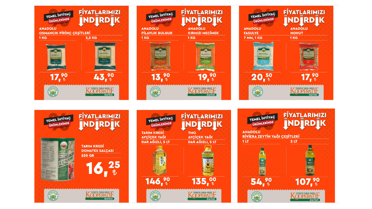 Tarım Kredi nin 19 Ağustos aktüel kataloğu yayımlandı! Ayçiçek yağı, et, çay, yumurta! 19 Ağustos 2022 fiyat listesi