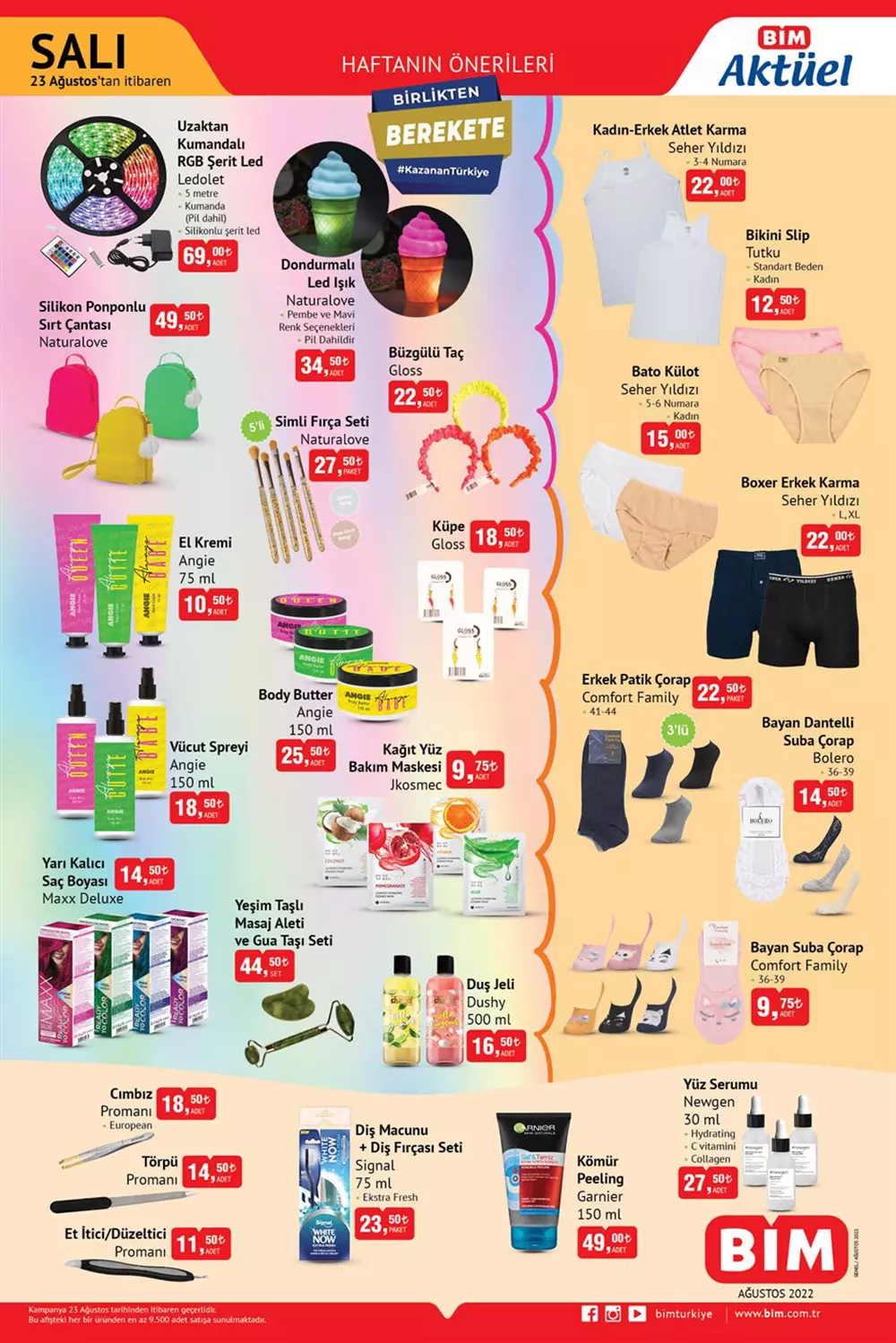 BİM Salı aktüel ürünler kataloğu yayımlandı! Bu hafta BİM de neler var? İşte BİM 23 Ağustos 2022 fiyat listesi