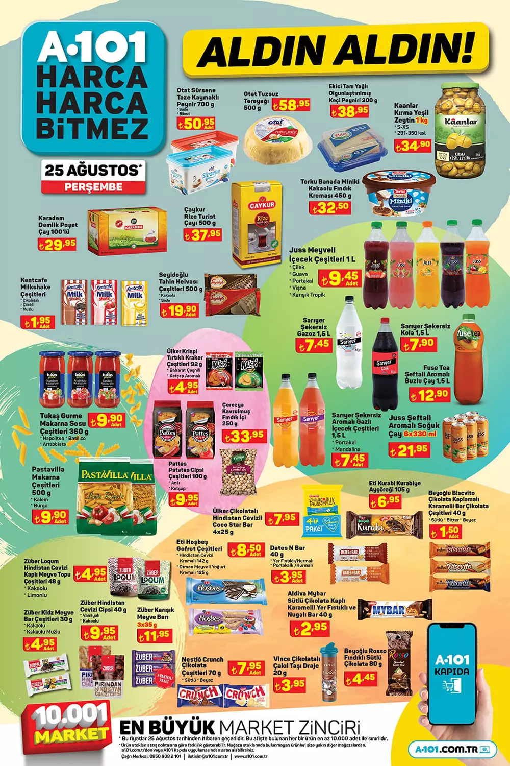 A101 25 Ağustos Perşembe aktüel ürünler kataloğu belli oldu! A101 de çılgın fırsat! 25 Ağustos 2022 fiyat listesi